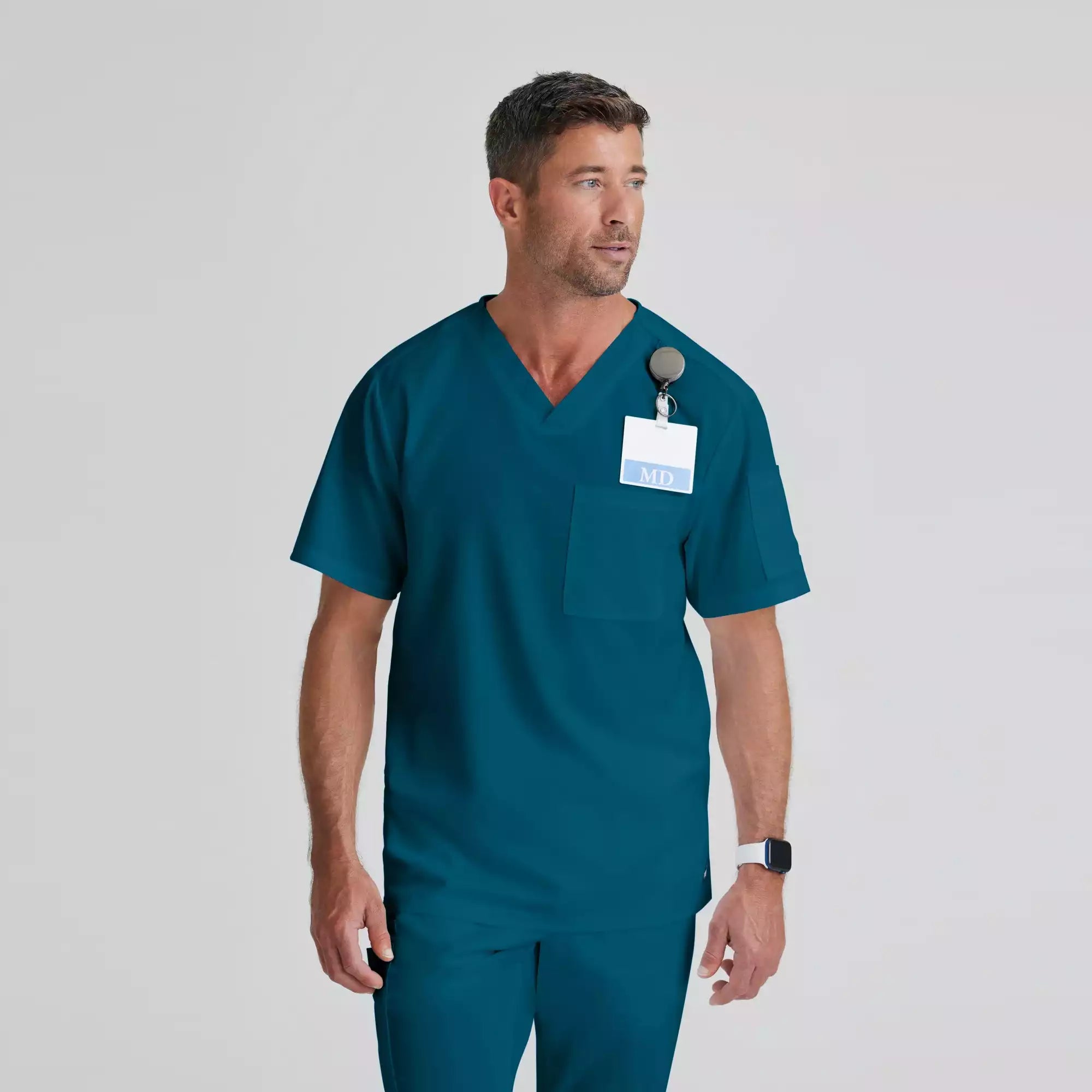 Grey's Anatomy Classic Evan Top-V-Neck Men's Scrub Top | GRT091
