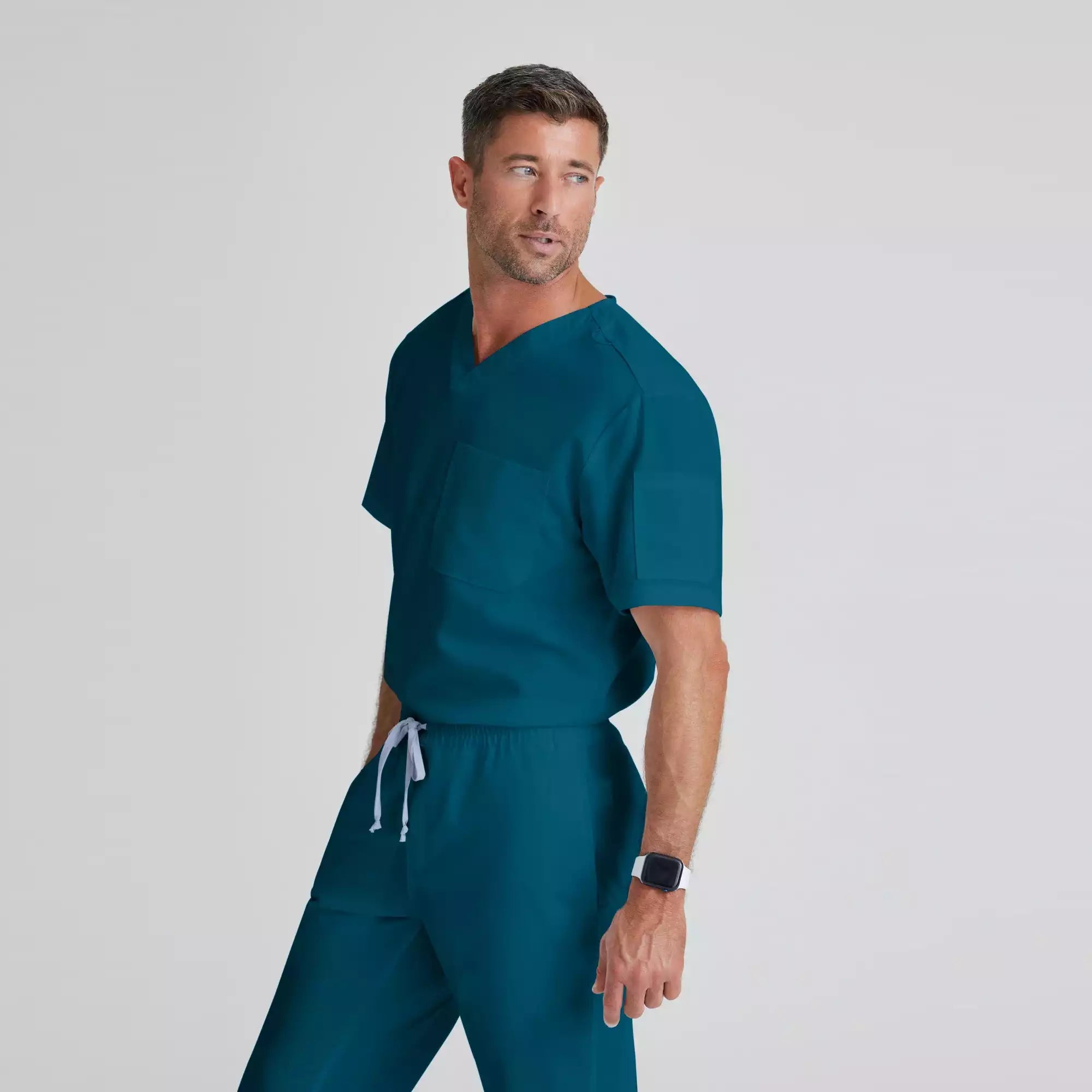 Grey's Anatomy Classic Evan Top-V-Neck Men's Scrub Top | GRT091