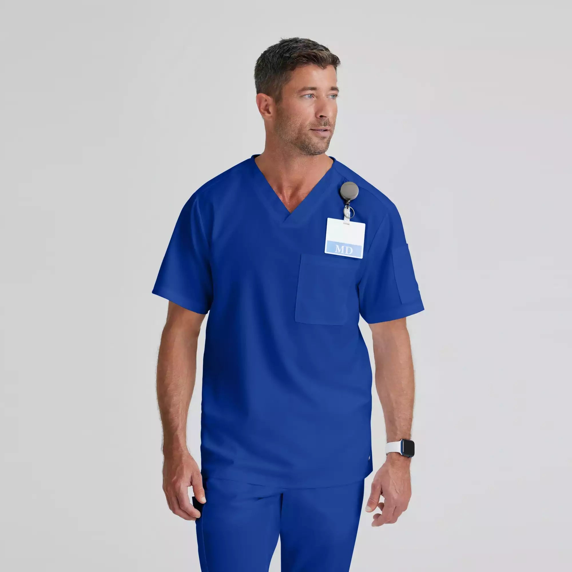 Grey's Anatomy Classic Evan Top-V-Neck Men's Scrub Top | GRT091