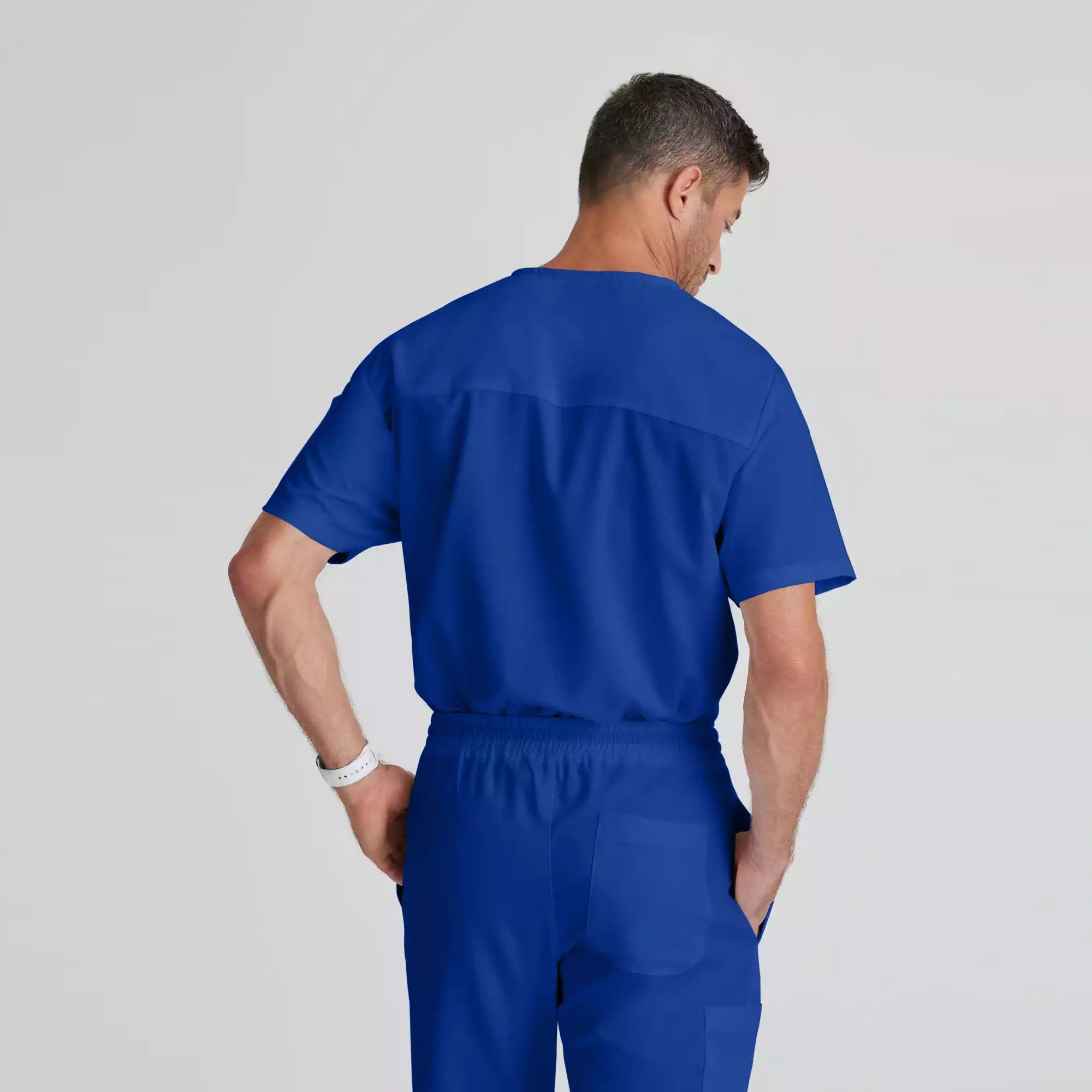 Grey's Anatomy Classic Evan Top-V-Neck Men's Scrub Top | GRT091