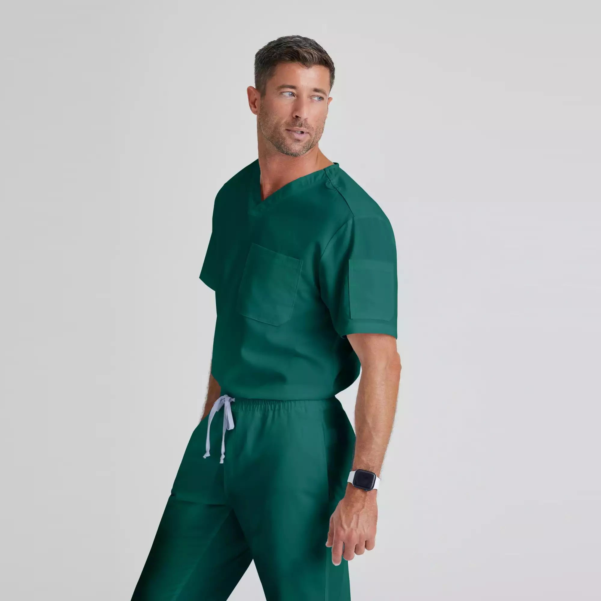 Grey's Anatomy Classic Evan Top-V-Neck Men's Scrub Top | GRT091