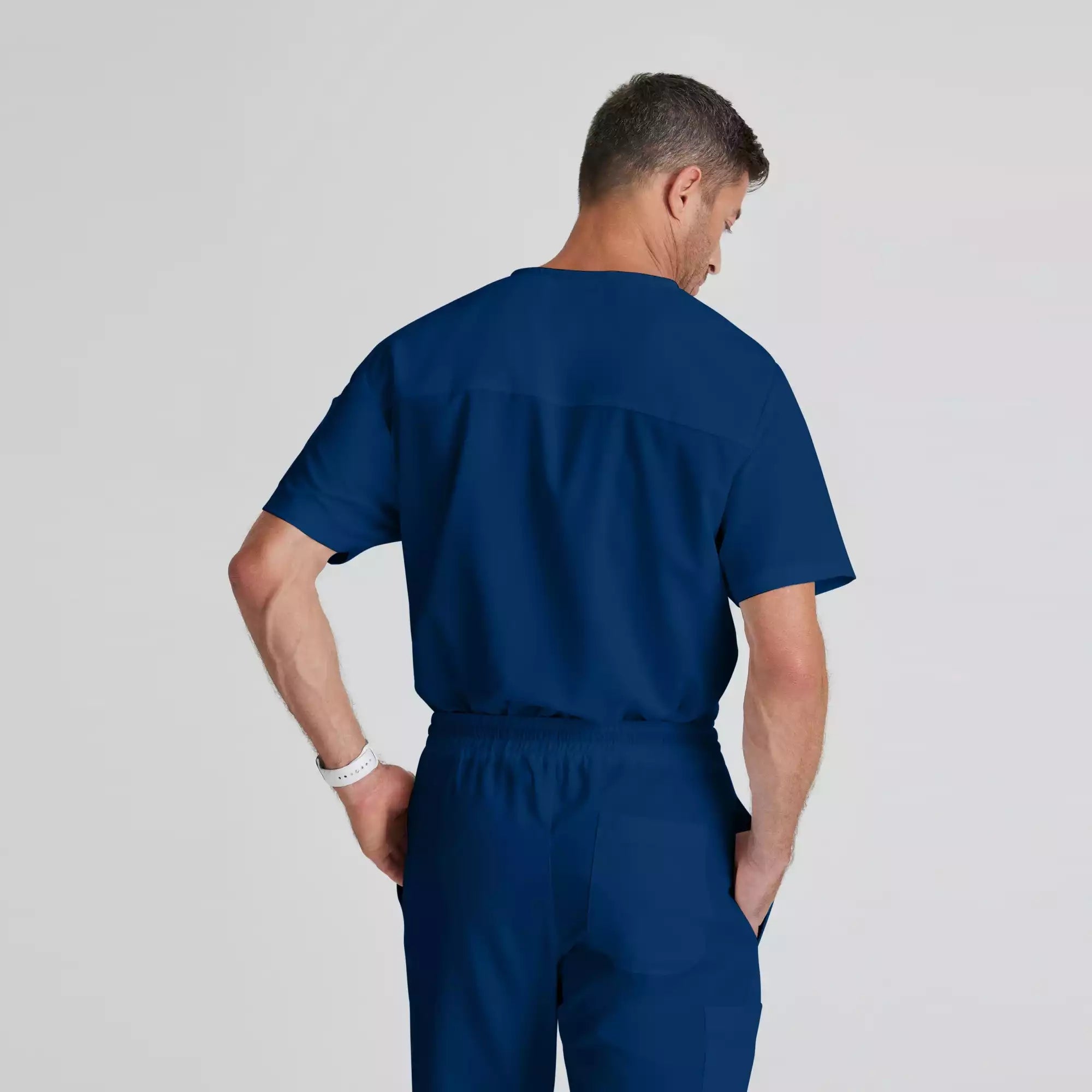 Grey's Anatomy Classic Evan Top-V-Neck Men's Scrub Top | GRT091