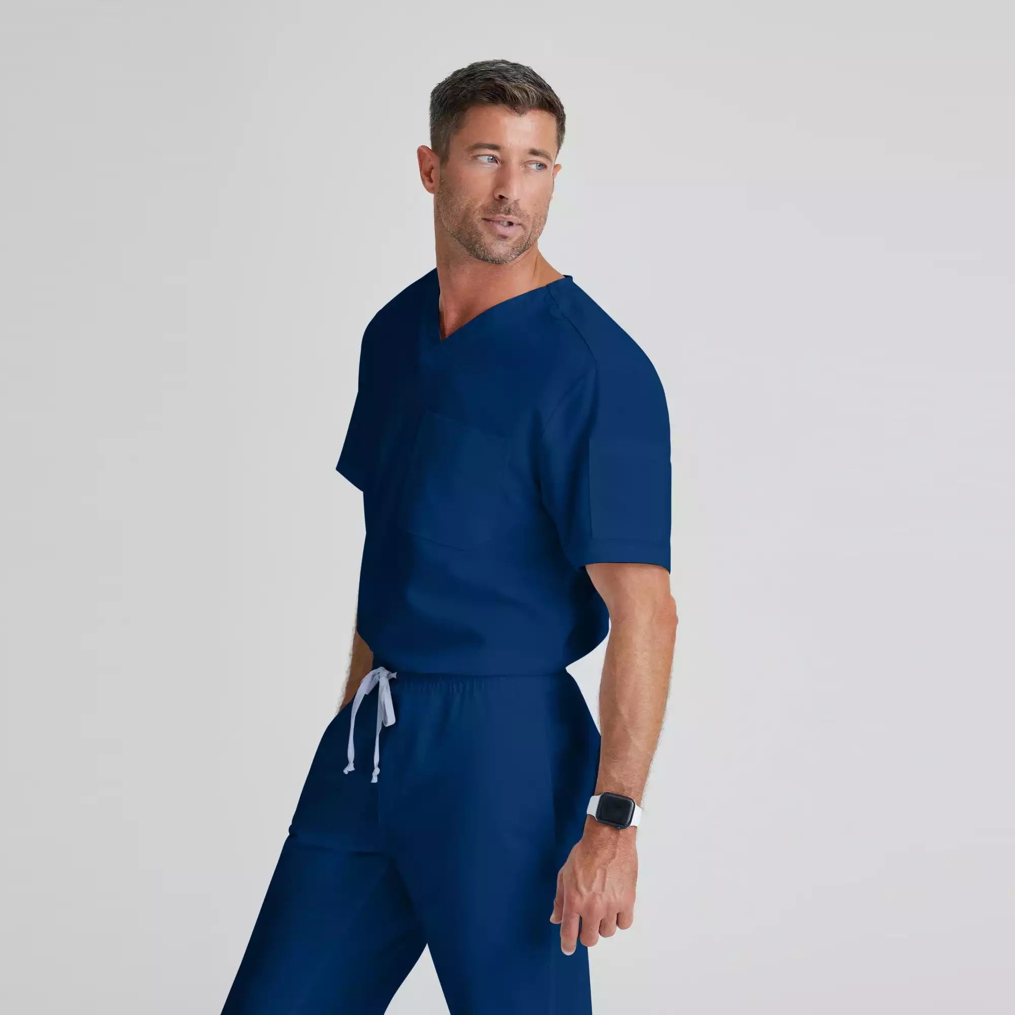 Grey's Anatomy Classic Evan Top-V-Neck Men's Scrub Top | GRT091