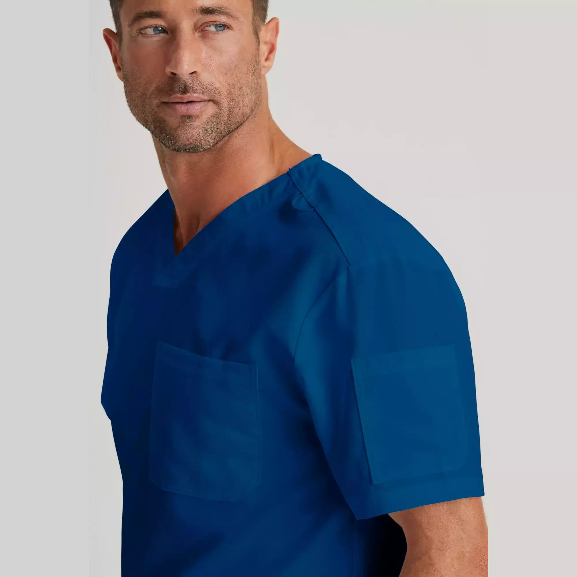 Grey's Anatomy Classic Evan Top-V-Neck Men's Scrub Top | GRT091