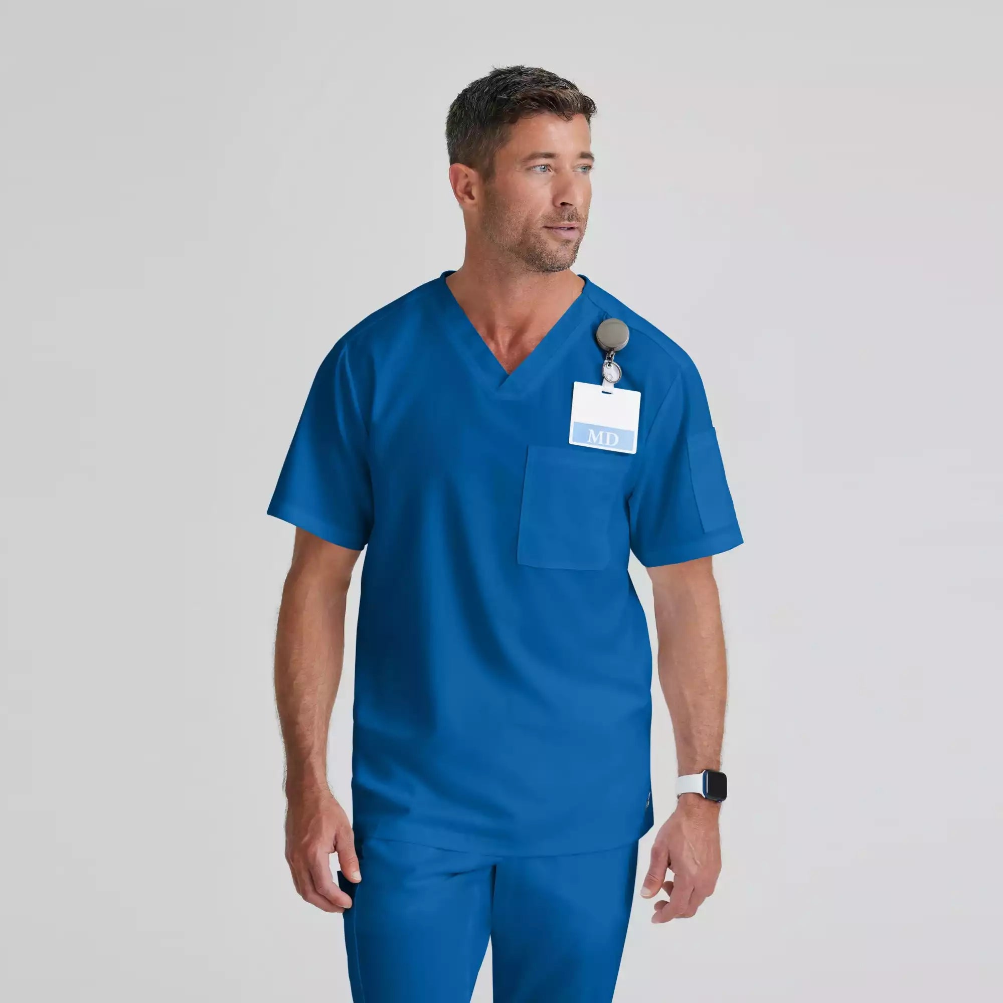Grey's Anatomy Classic Evan Top-V-Neck Men's Scrub Top | GRT091