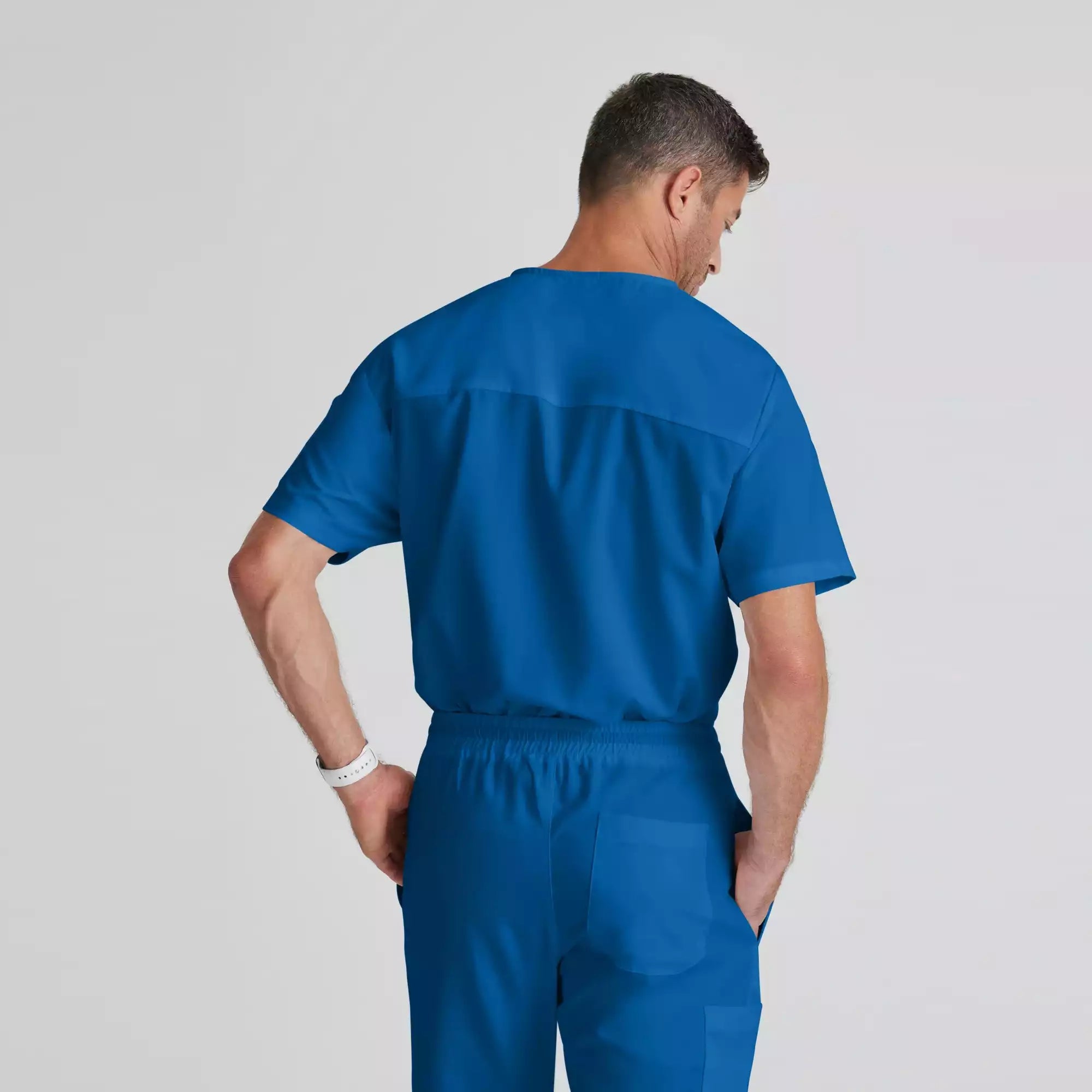 Grey's Anatomy Classic Evan Top-V-Neck Men's Scrub Top | GRT091