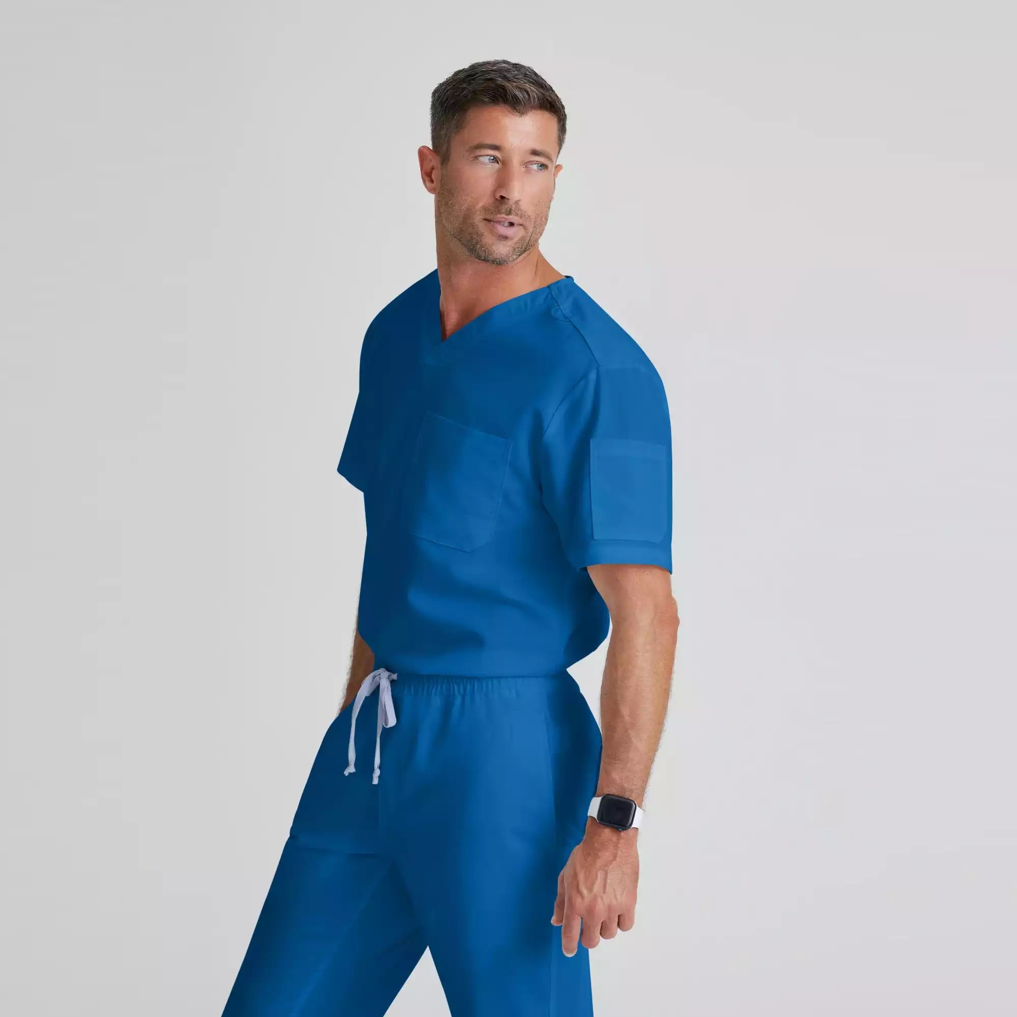Grey's Anatomy Classic Evan Top-V-Neck Men's Scrub Top | GRT091
