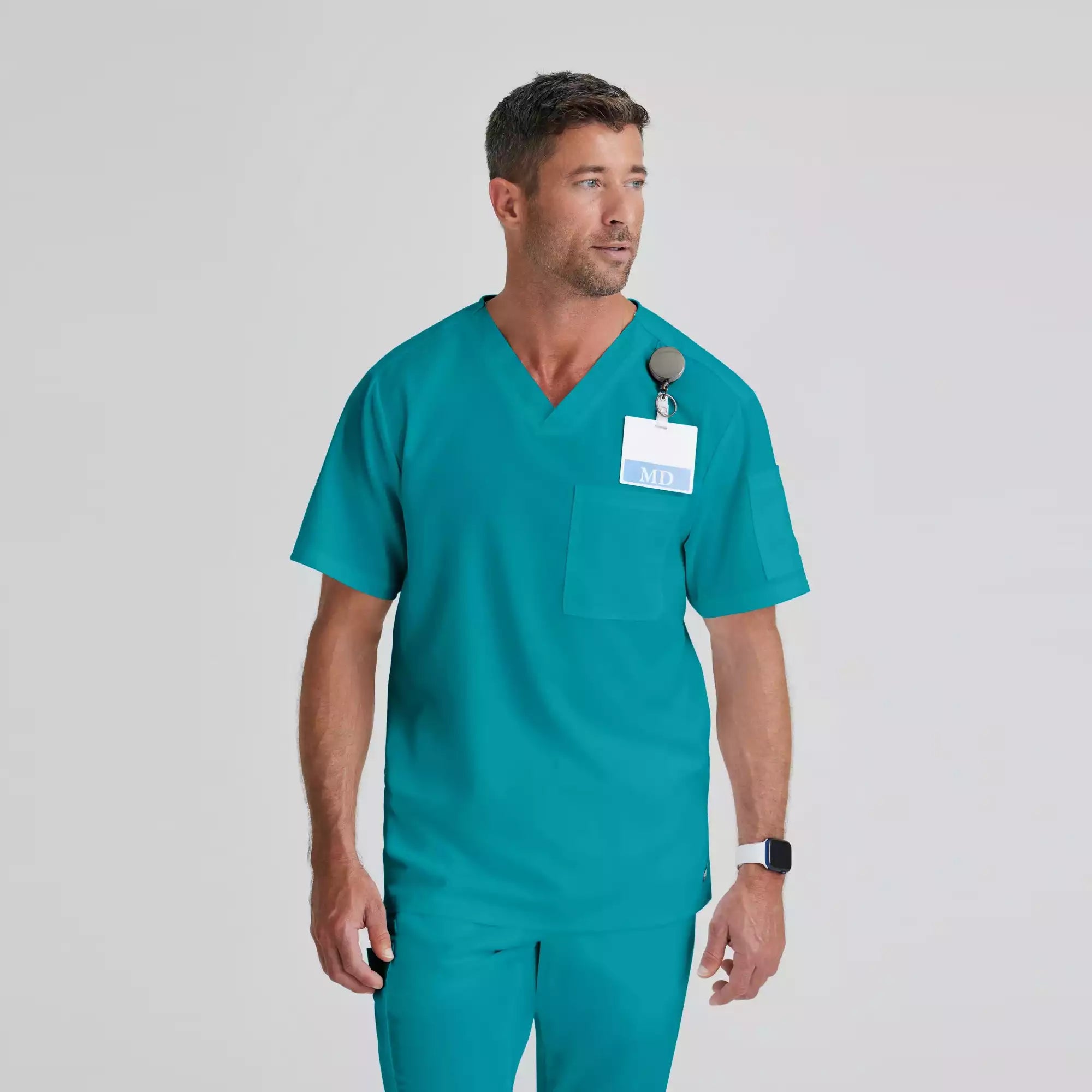Grey's Anatomy Classic Evan Top-V-Neck Men's Scrub Top | GRT091