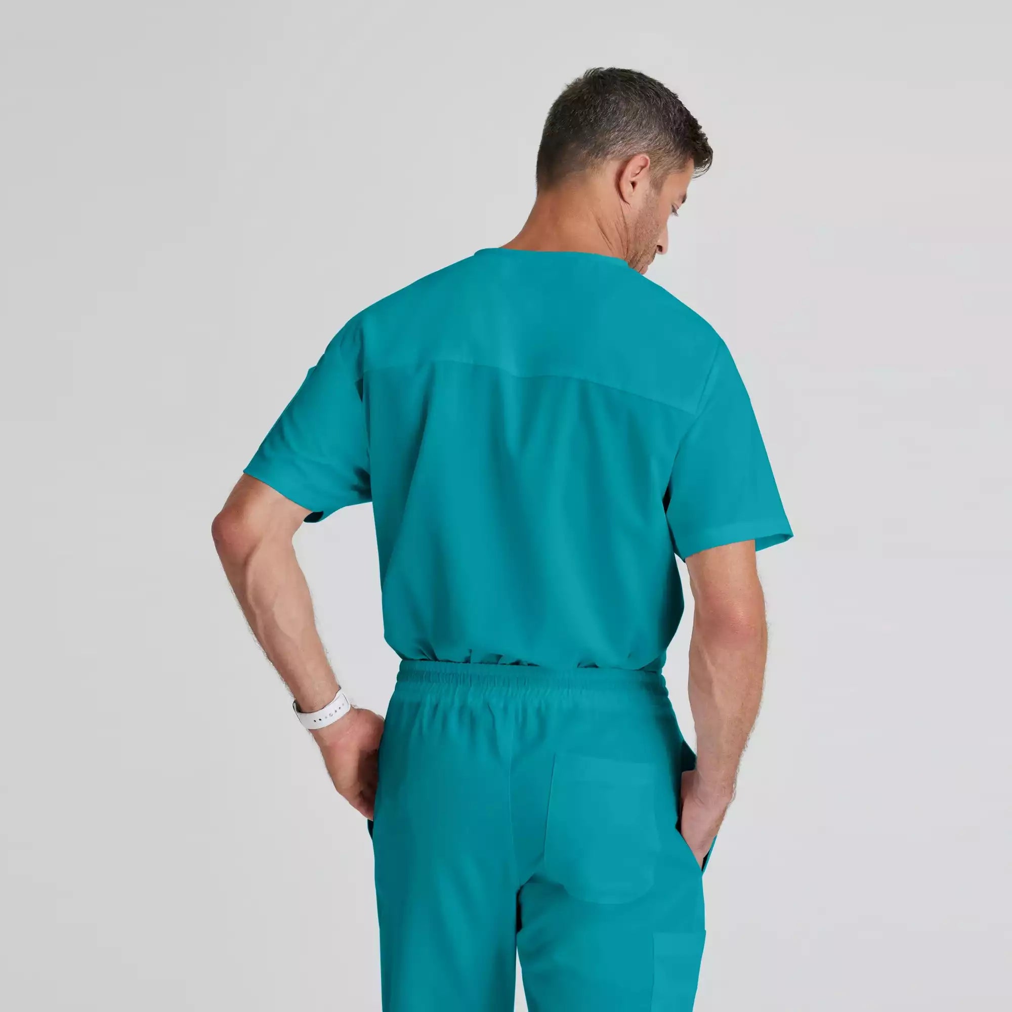 Grey's Anatomy Classic Evan Top-V-Neck Men's Scrub Top | GRT091