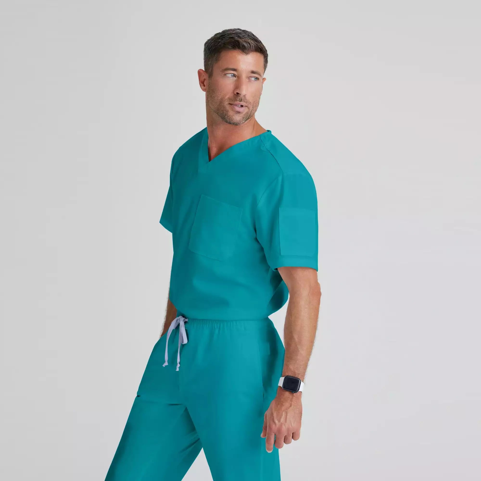 Grey's Anatomy Classic Evan Top-V-Neck Men's Scrub Top | GRT091