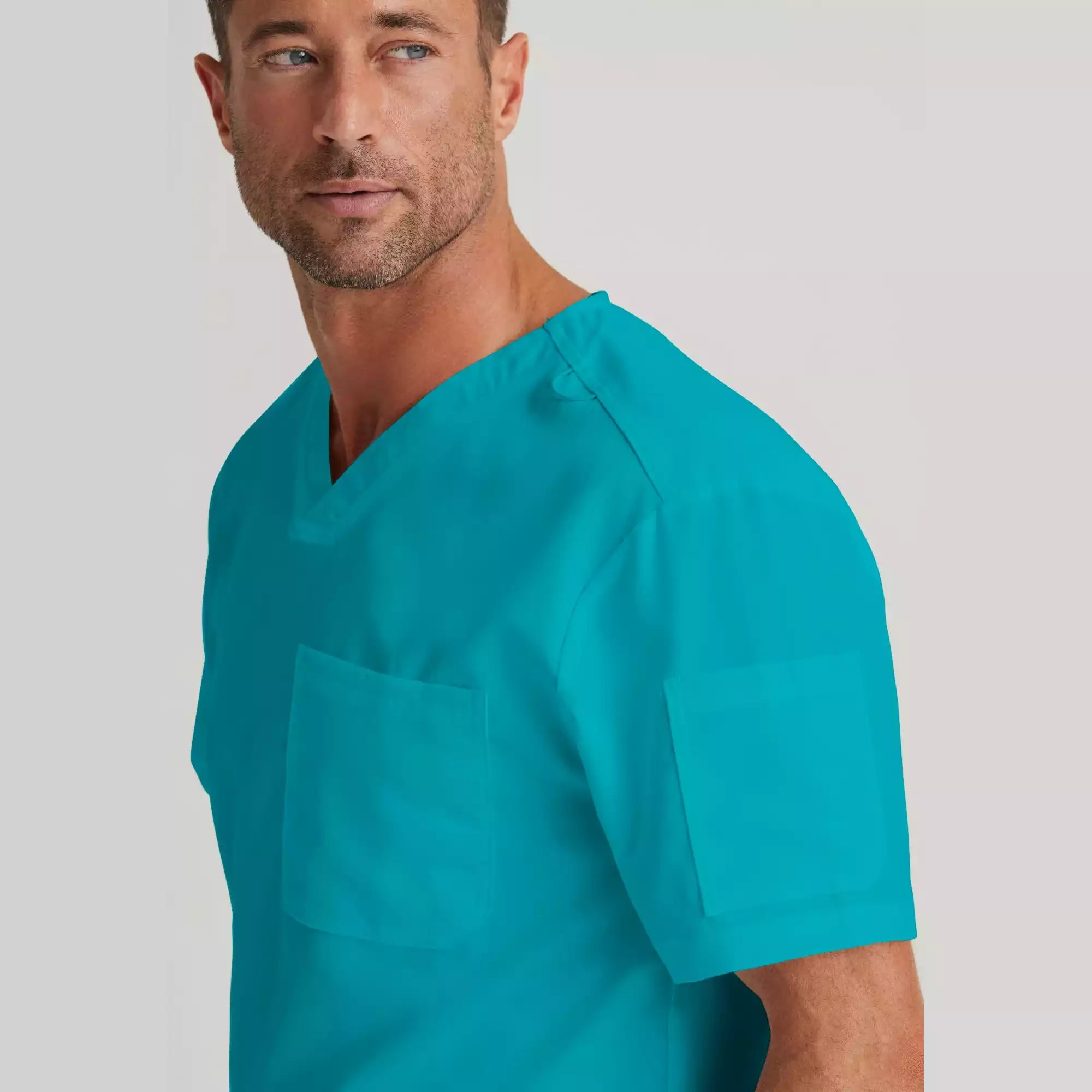 Grey's Anatomy Classic Evan Top-V-Neck Men's Scrub Top | GRT091