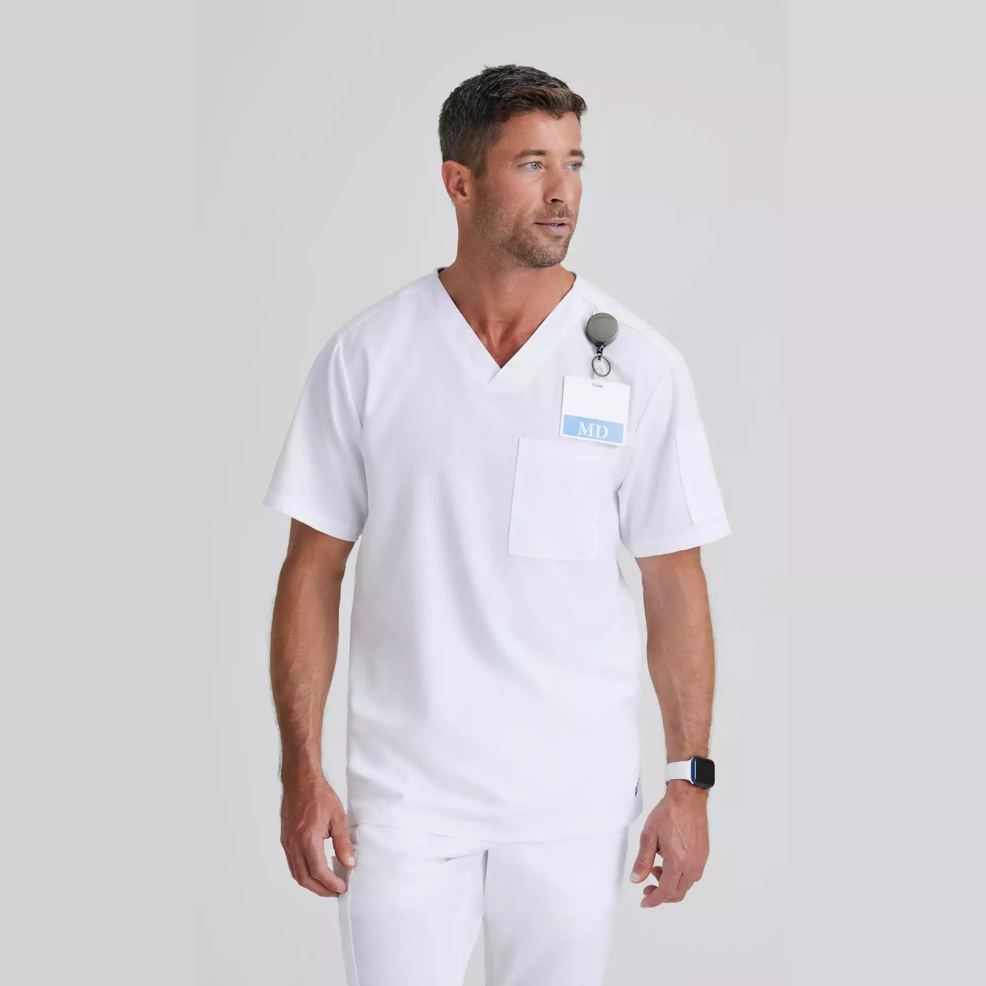 Grey's Anatomy Classic Evan Top-V-Neck Men's Scrub Top | GRT091