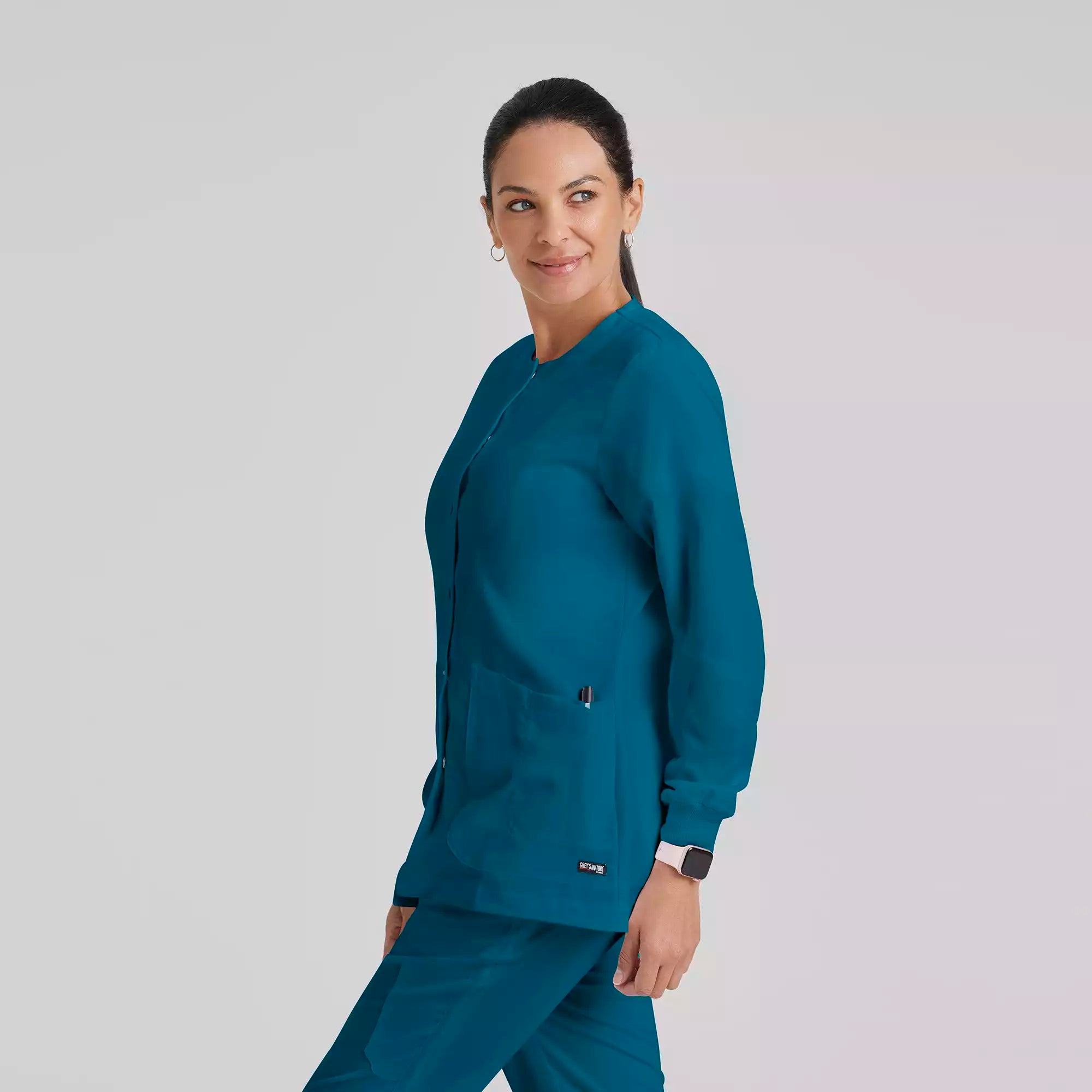 Grey's Anatomy Classic Jamie Warm Up -2 Pocket Warm Up Jacket | 4450