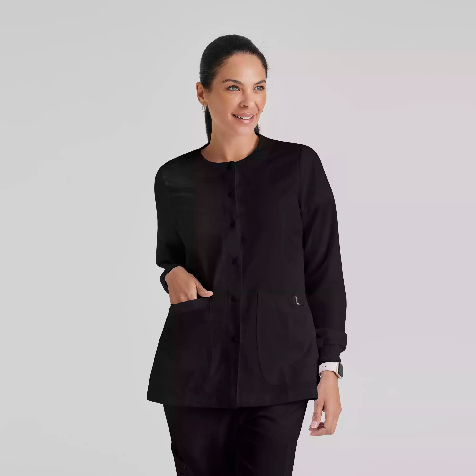 Grey's Anatomy Classic Jamie Warm Up -2 Pocket Warm Up Jacket | 4450