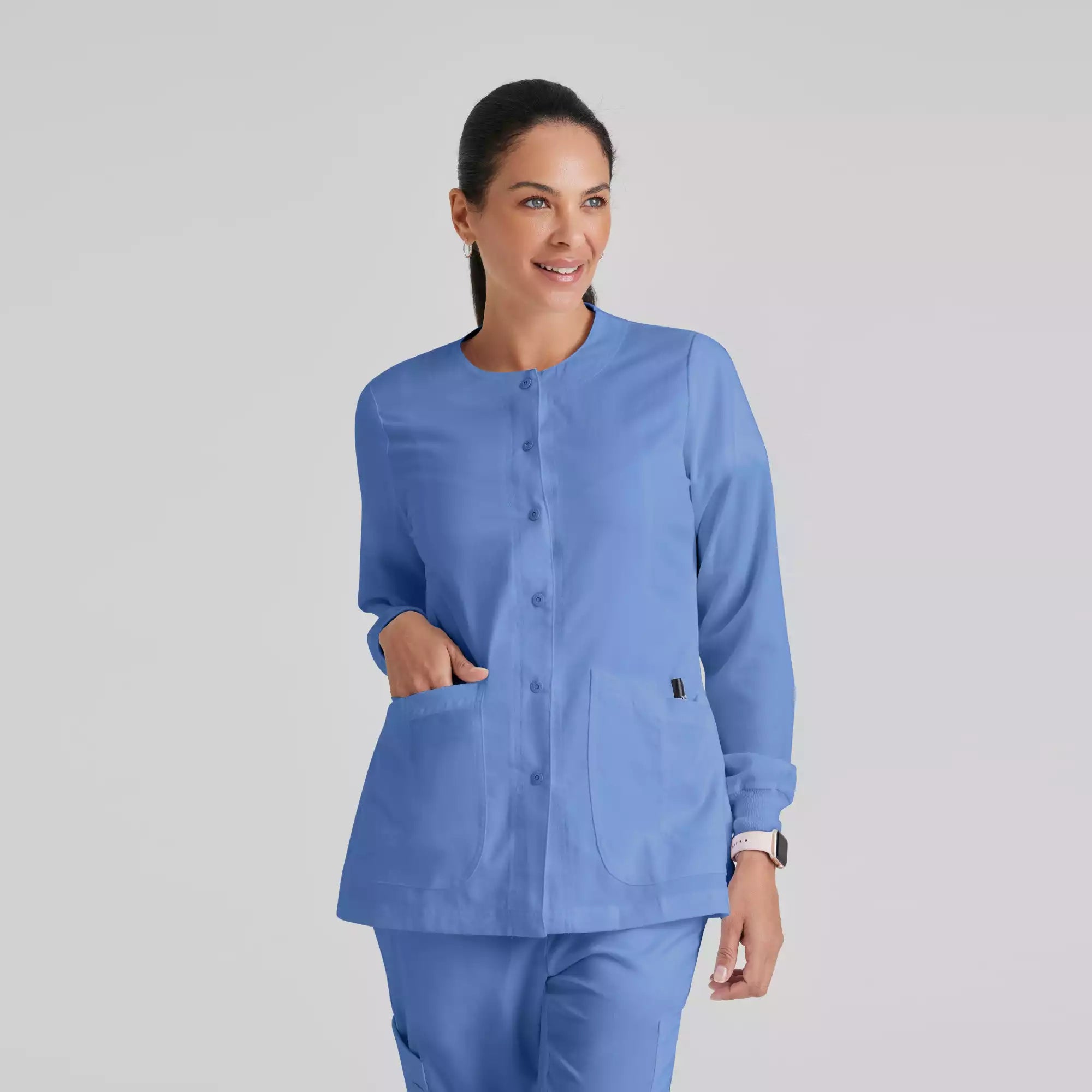 Grey's Anatomy Classic Jamie Warm Up -2 Pocket Warm Up Jacket | 4450