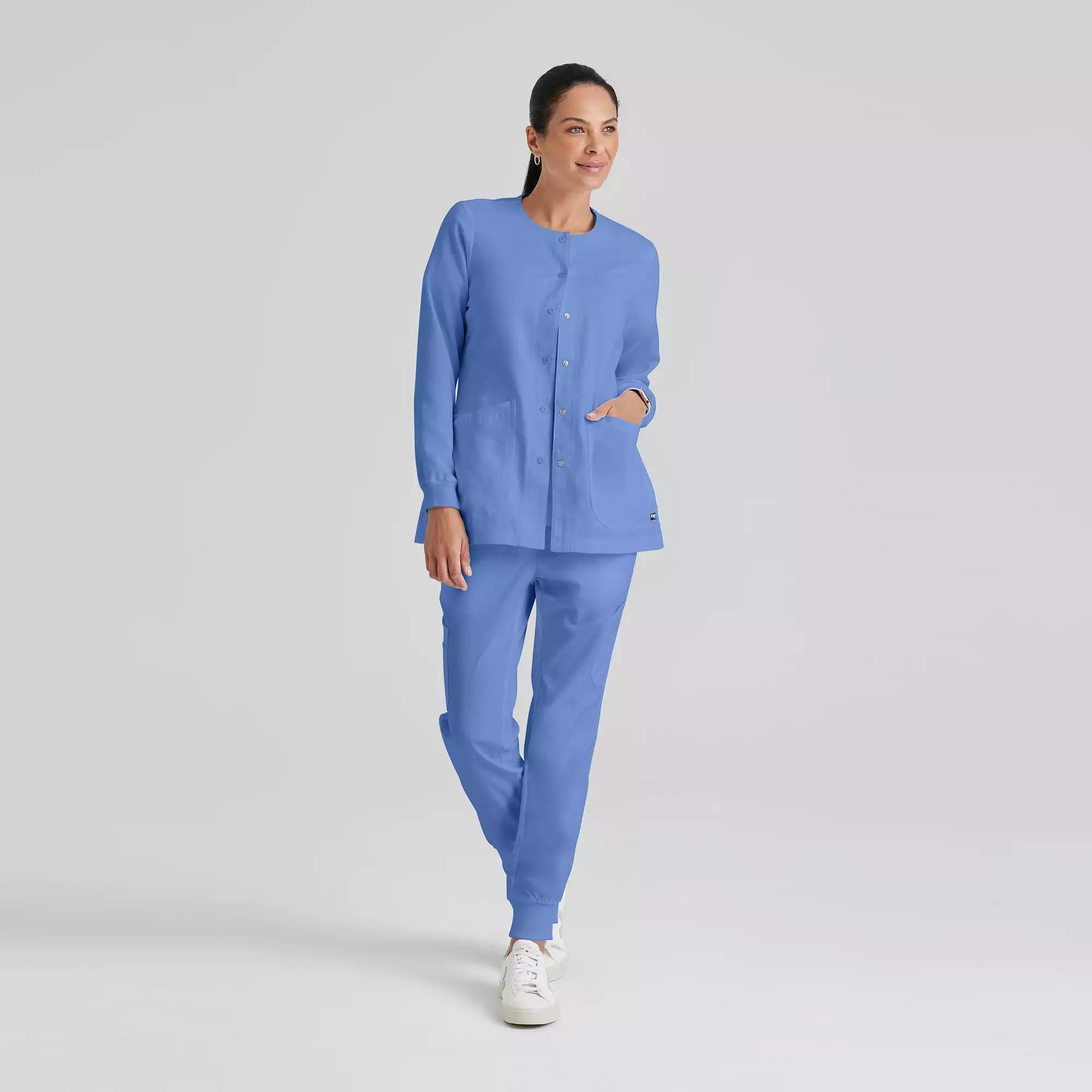 Grey's Anatomy Classic Jamie Warm Up -2 Pocket Warm Up Jacket | 4450