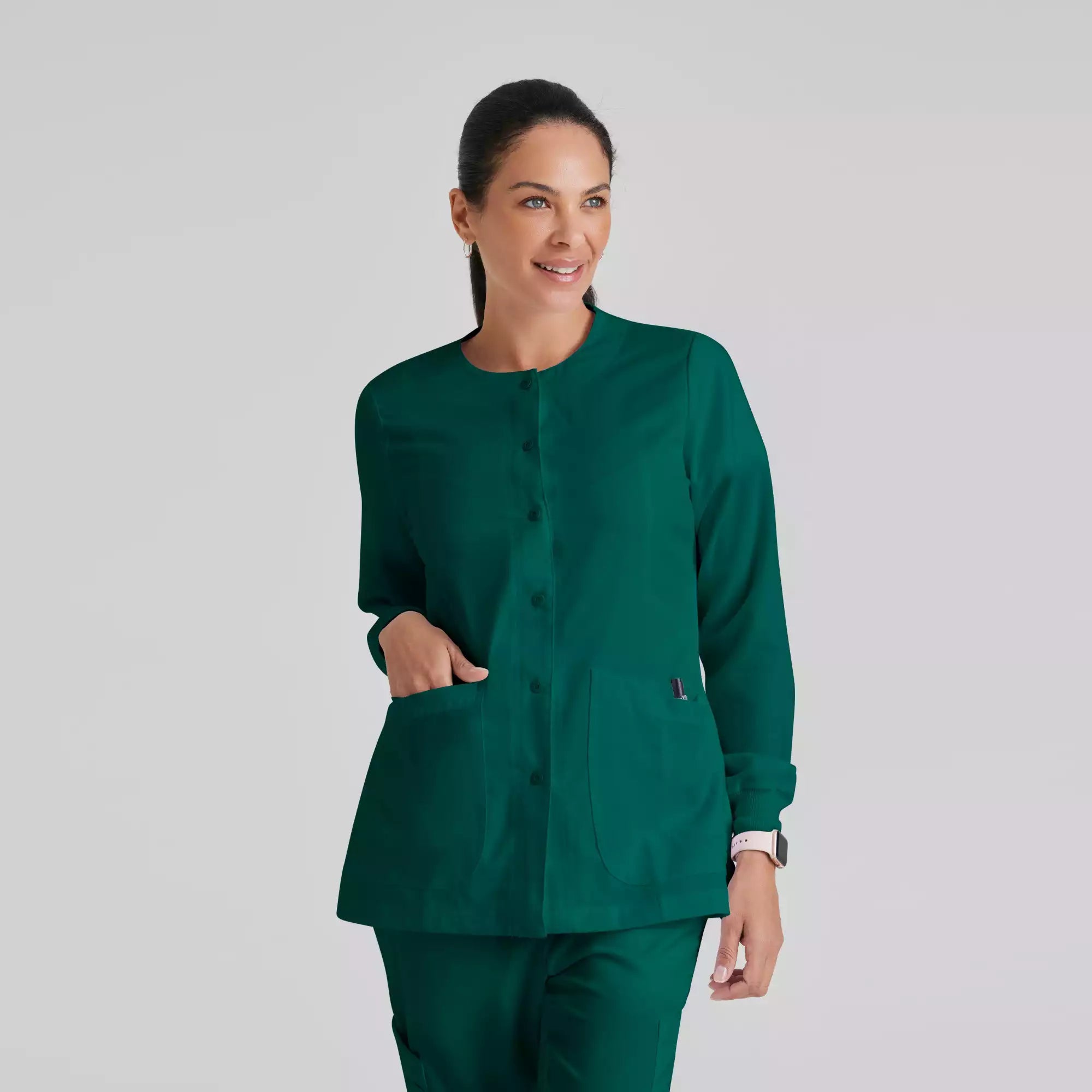 Grey's Anatomy Classic Jamie Warm Up -2 Pocket Warm Up Jacket | 4450