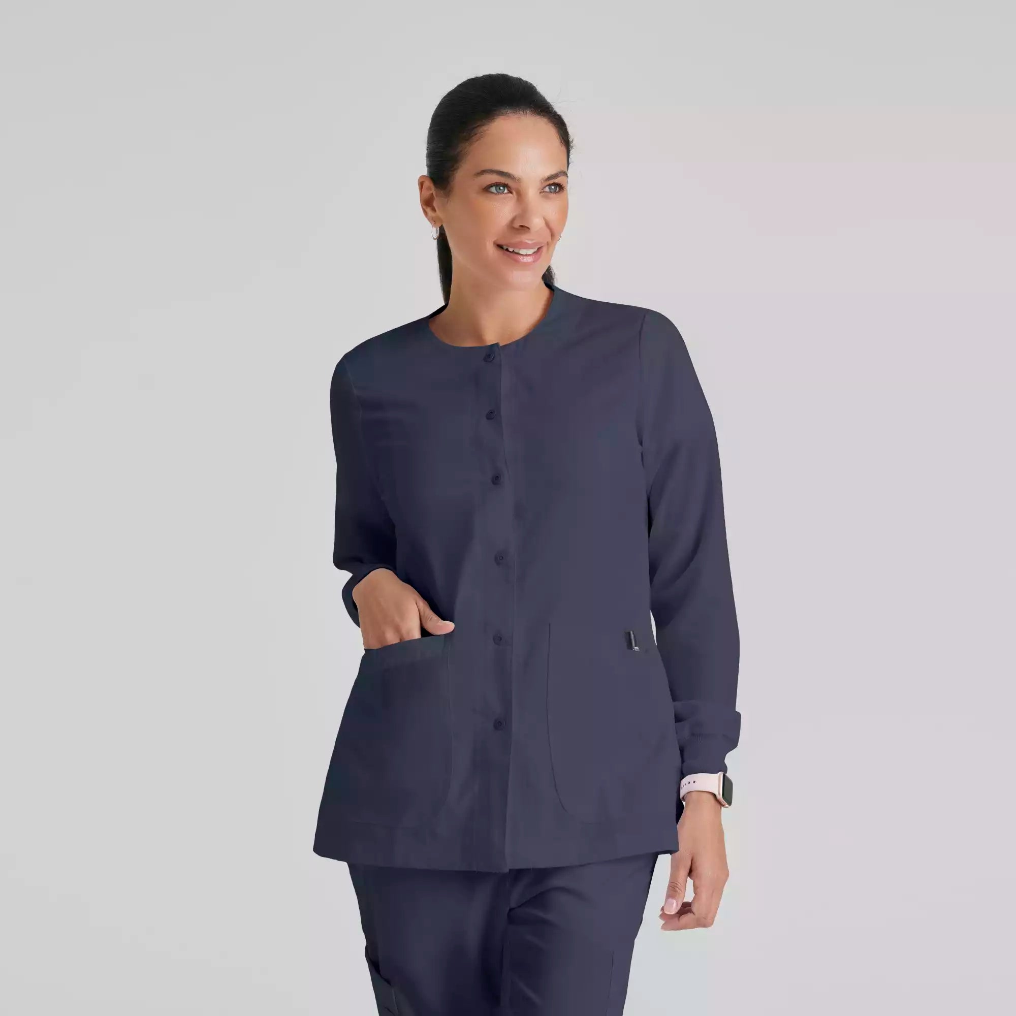 Grey's Anatomy Classic Jamie Warm Up -2 Pocket Warm Up Jacket | 4450