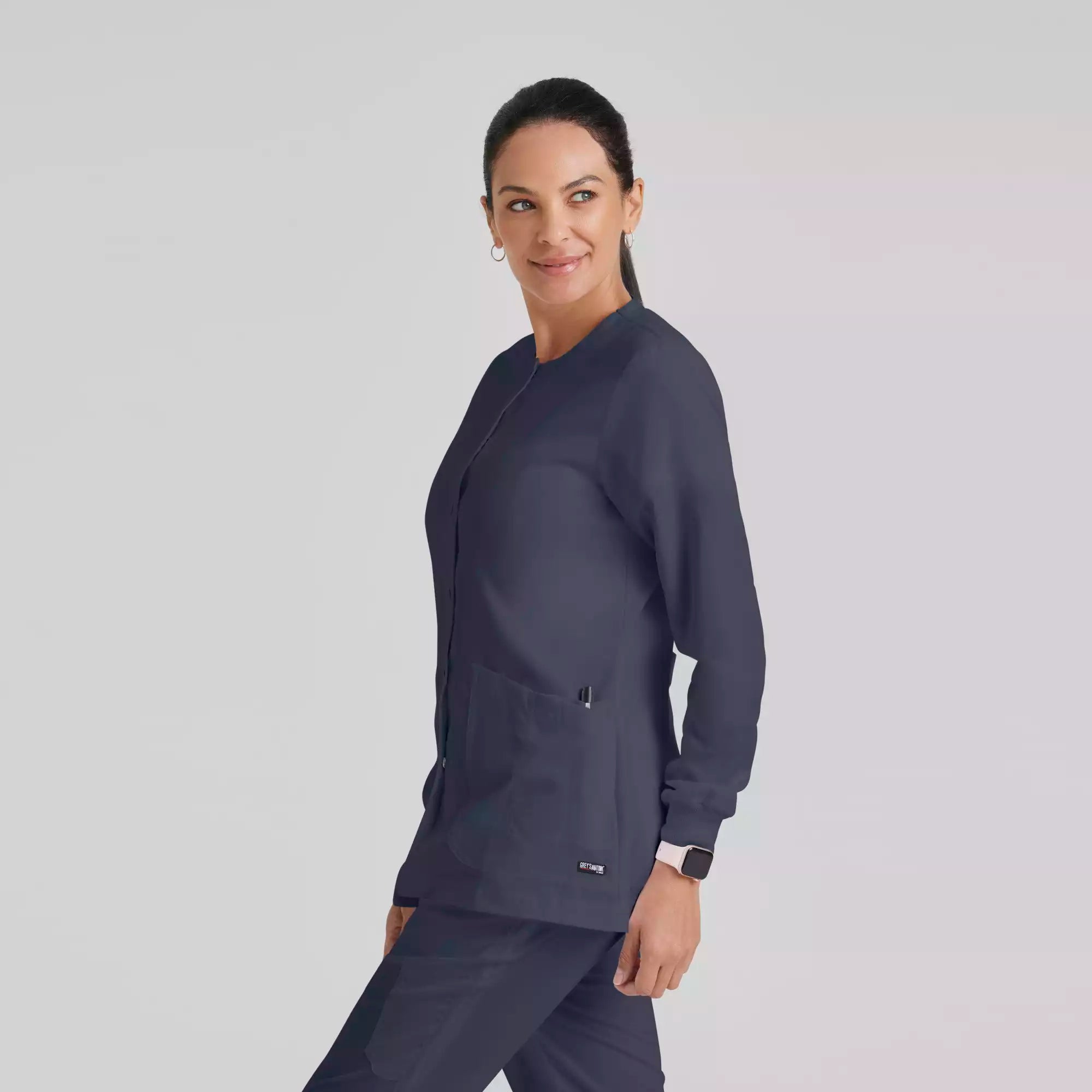 Grey's Anatomy Classic Jamie Warm Up -2 Pocket Warm Up Jacket | 4450