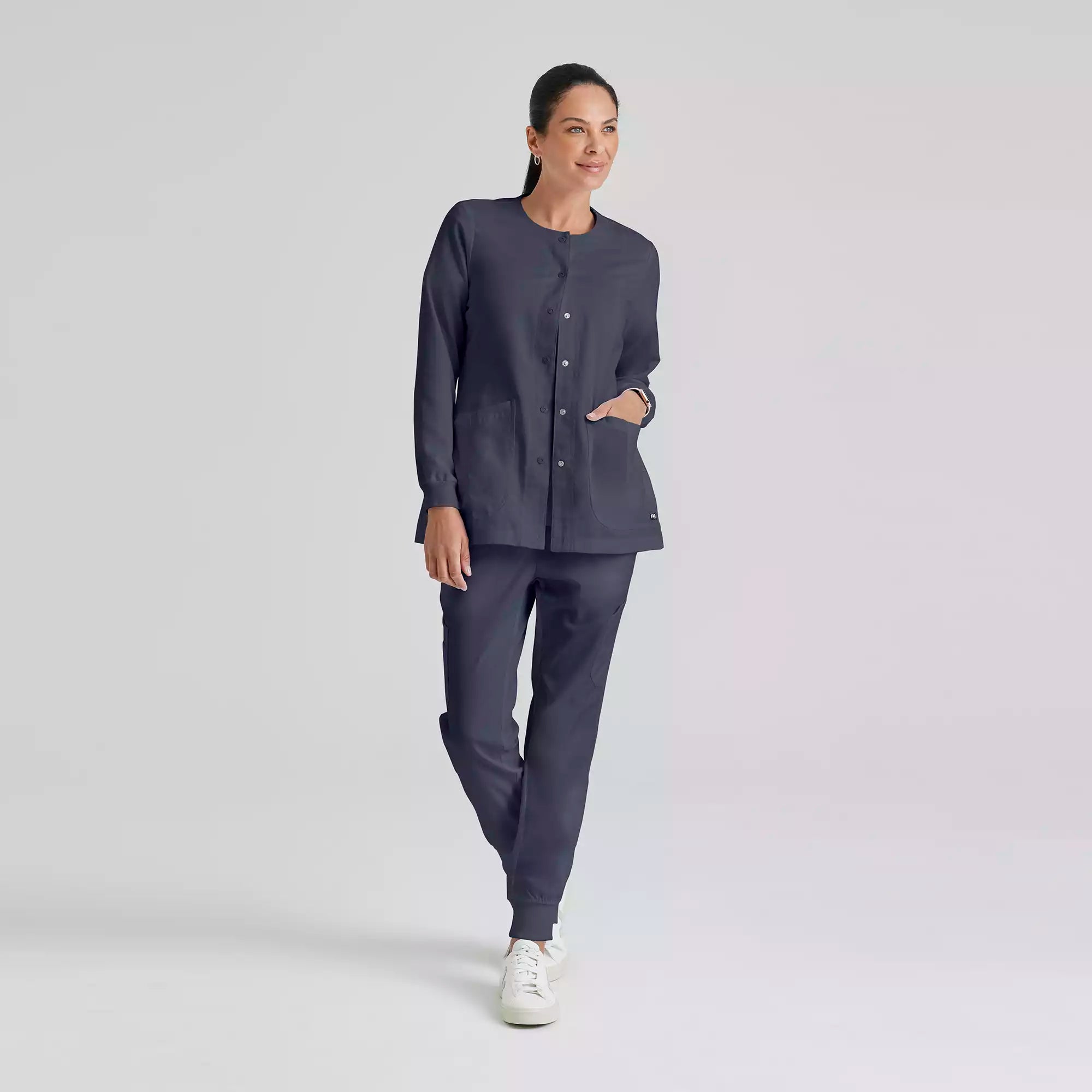 Grey's Anatomy Classic Jamie Warm Up -2 Pocket Warm Up Jacket | 4450