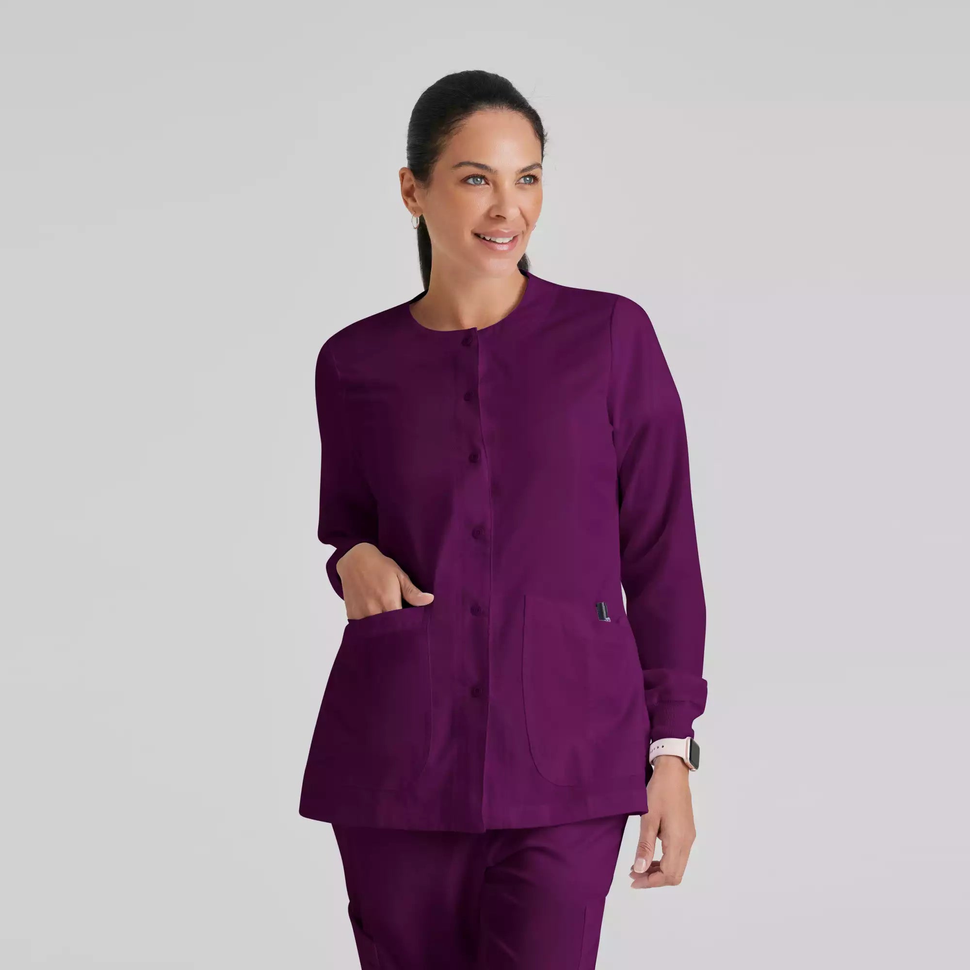 Grey's Anatomy Classic Jamie Warm Up -2 Pocket Warm Up Jacket | 4450