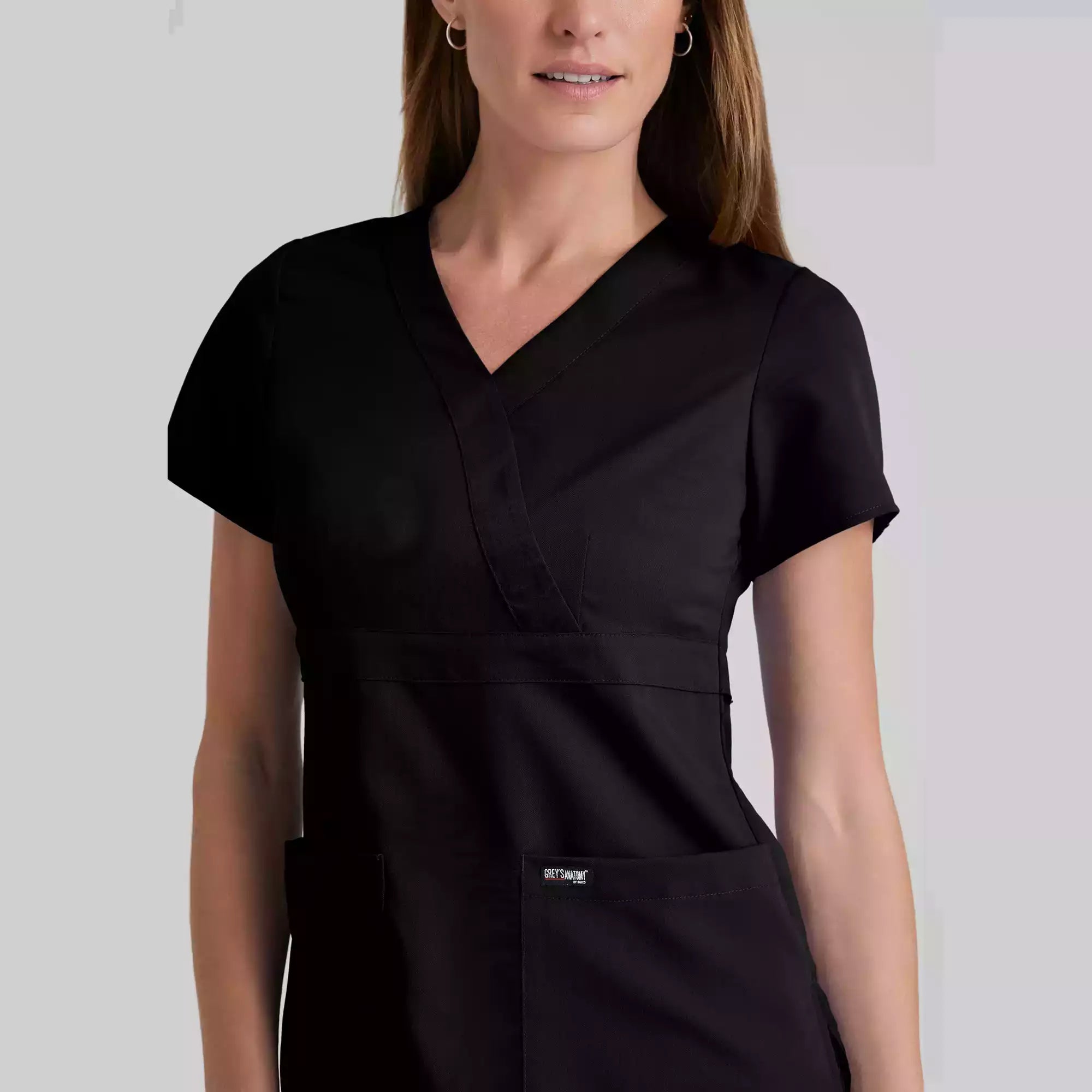 Grey's Anatomy Classic Riley Top -3 Pocket V-Neck Scrub Top | 4153
