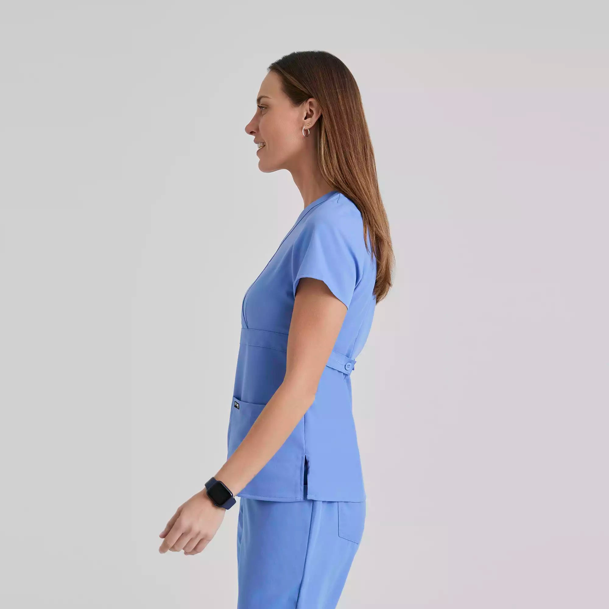Grey's Anatomy Classic Riley Top -3 Pocket V-Neck Scrub Top | 4153