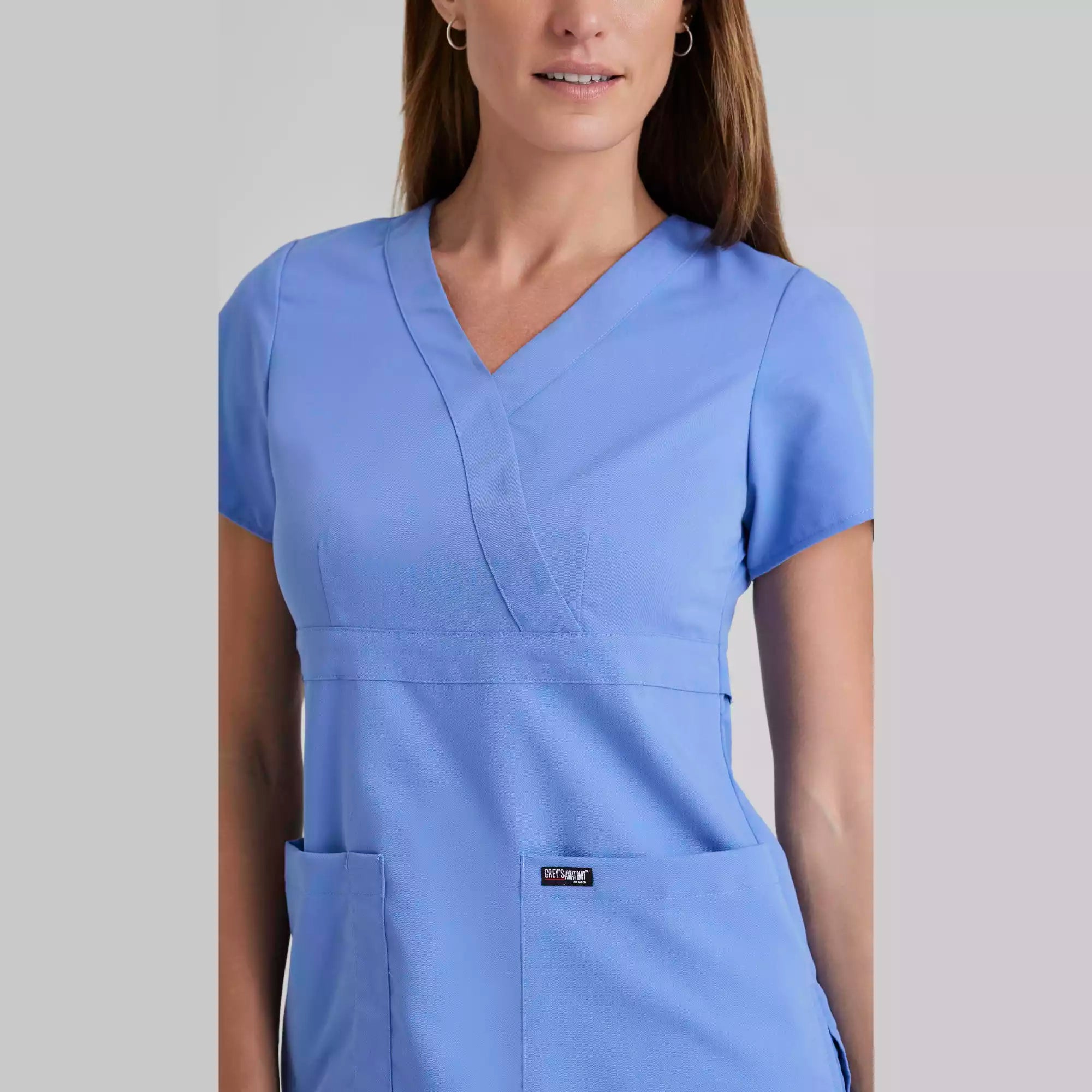 Grey's Anatomy Classic Riley Top -3 Pocket V-Neck Scrub Top | 4153