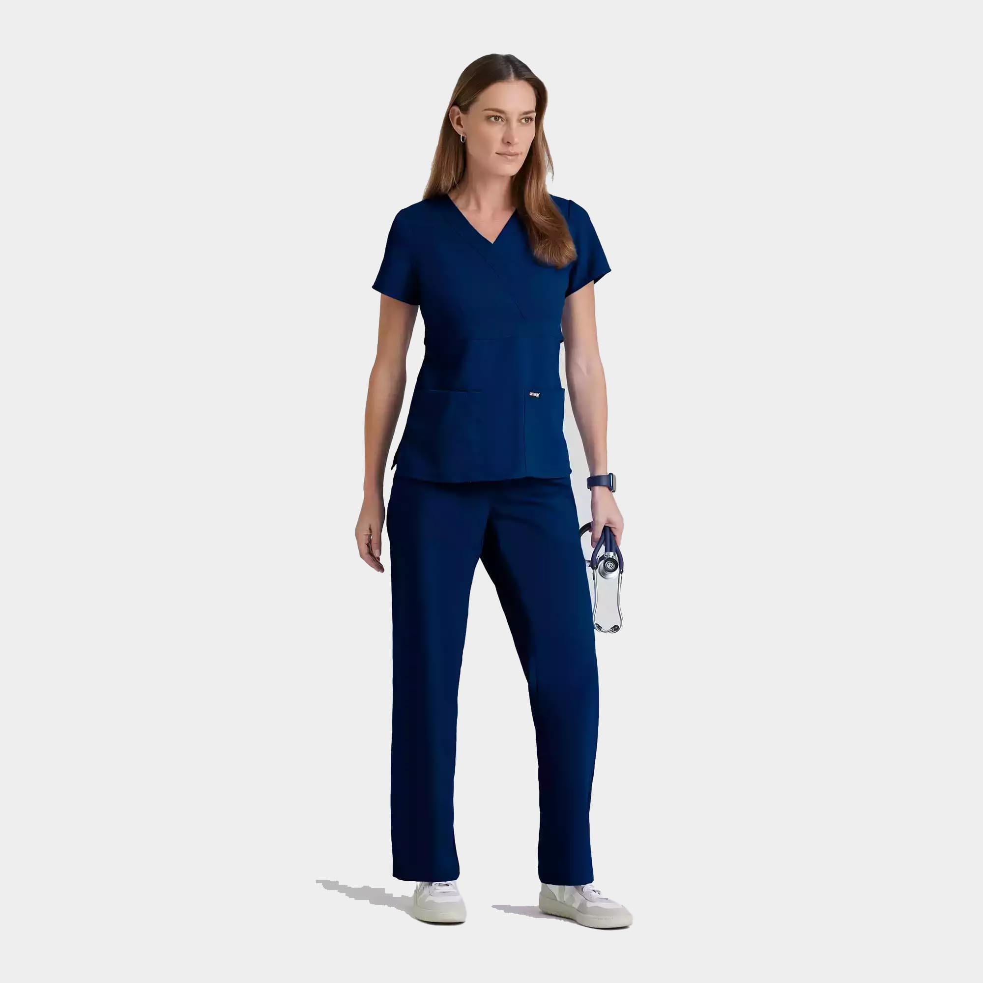 Grey's Anatomy Classic Riley Top -3 Pocket V-Neck Scrub Top | 4153
