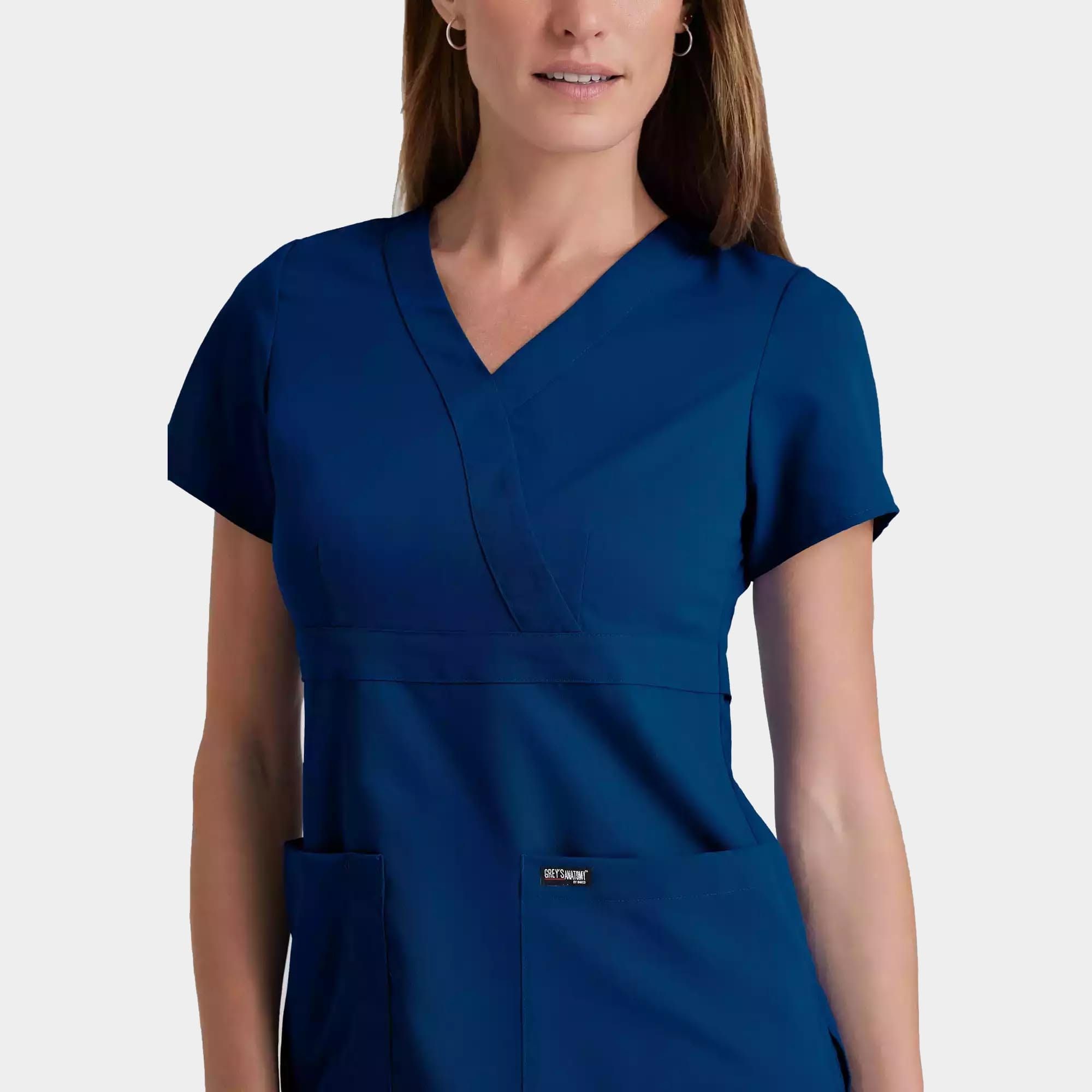 Grey's Anatomy Classic Riley Top -3 Pocket V-Neck Scrub Top | 4153