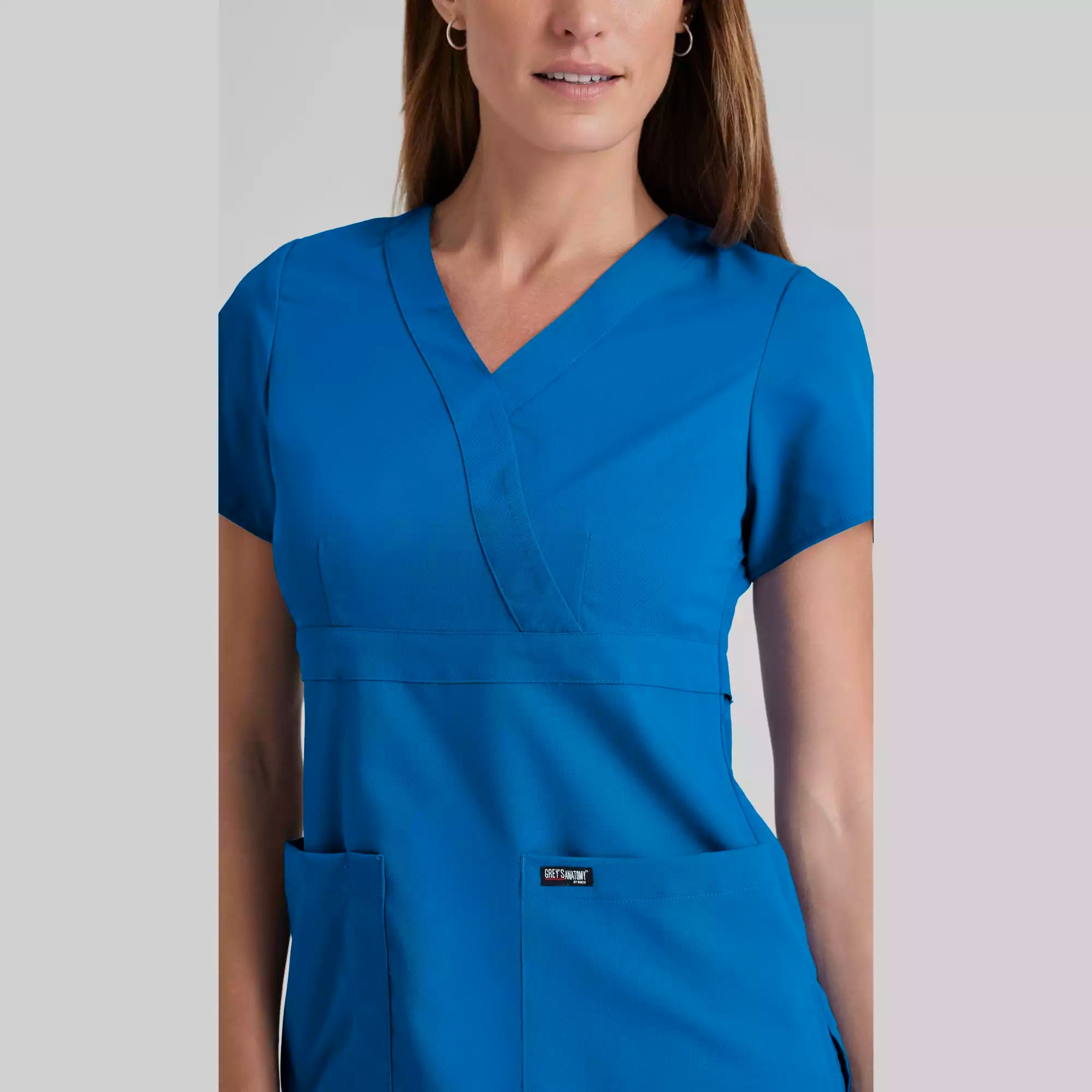 Grey's Anatomy Classic Riley Top -3 Pocket V-Neck Scrub Top | 4153