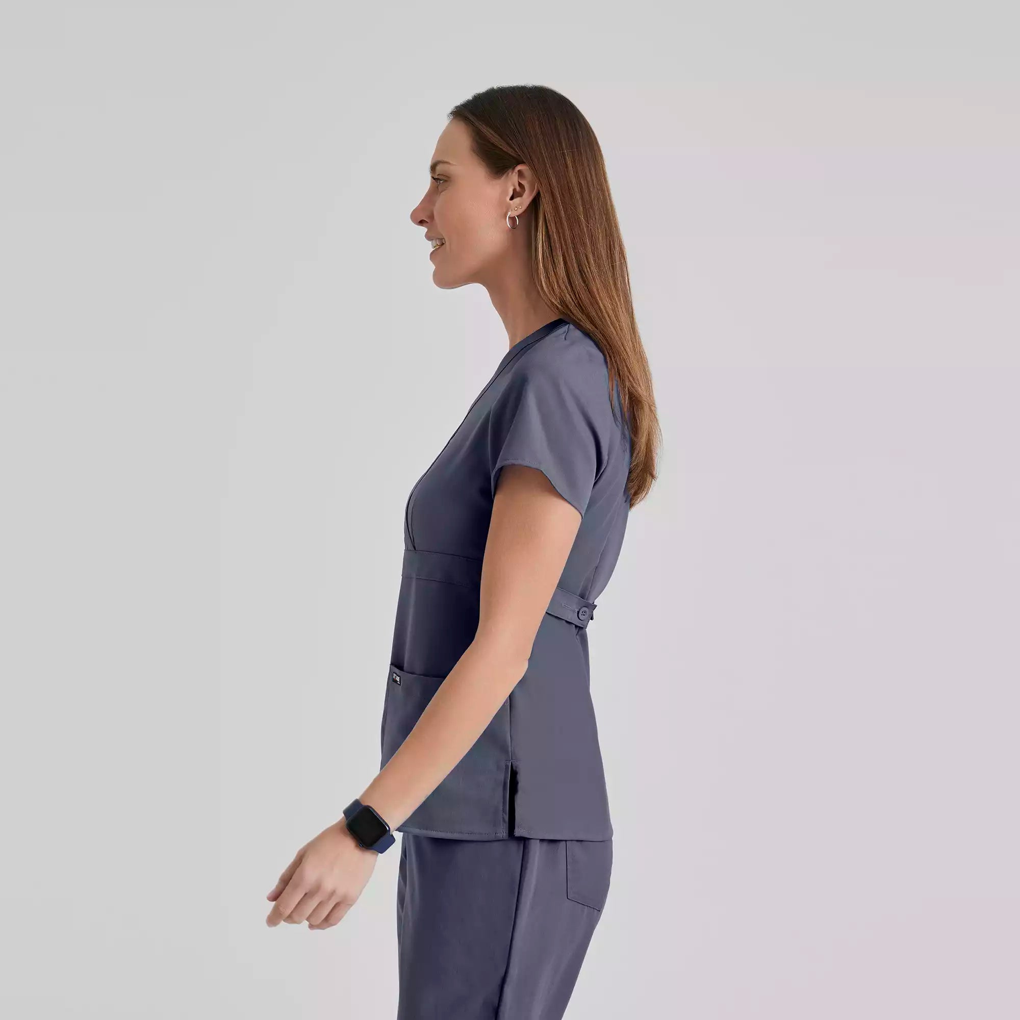 Grey's Anatomy Classic Riley Top -3 Pocket V-Neck Scrub Top | 4153
