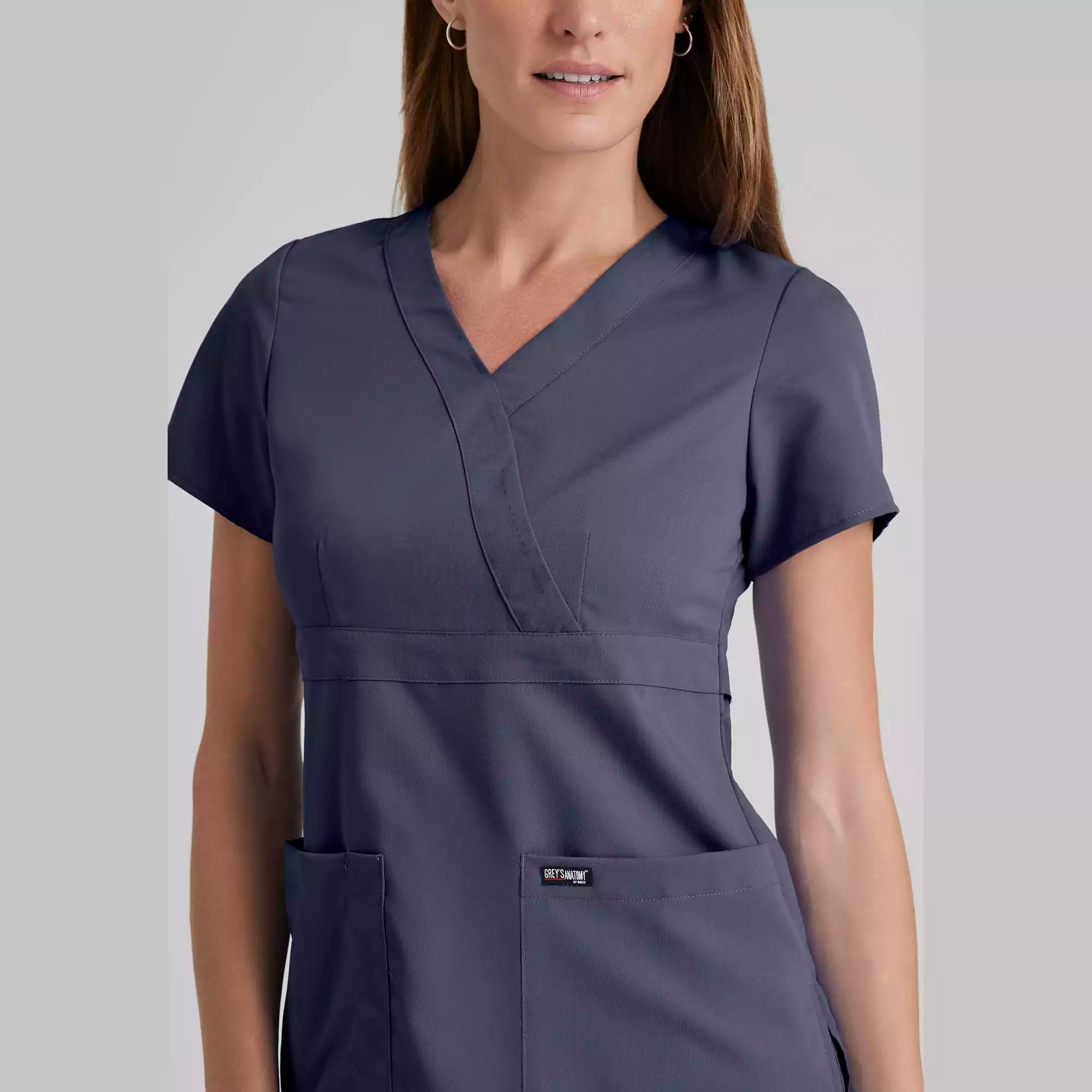 Grey's Anatomy Classic Riley Top -3 Pocket V-Neck Scrub Top | 4153