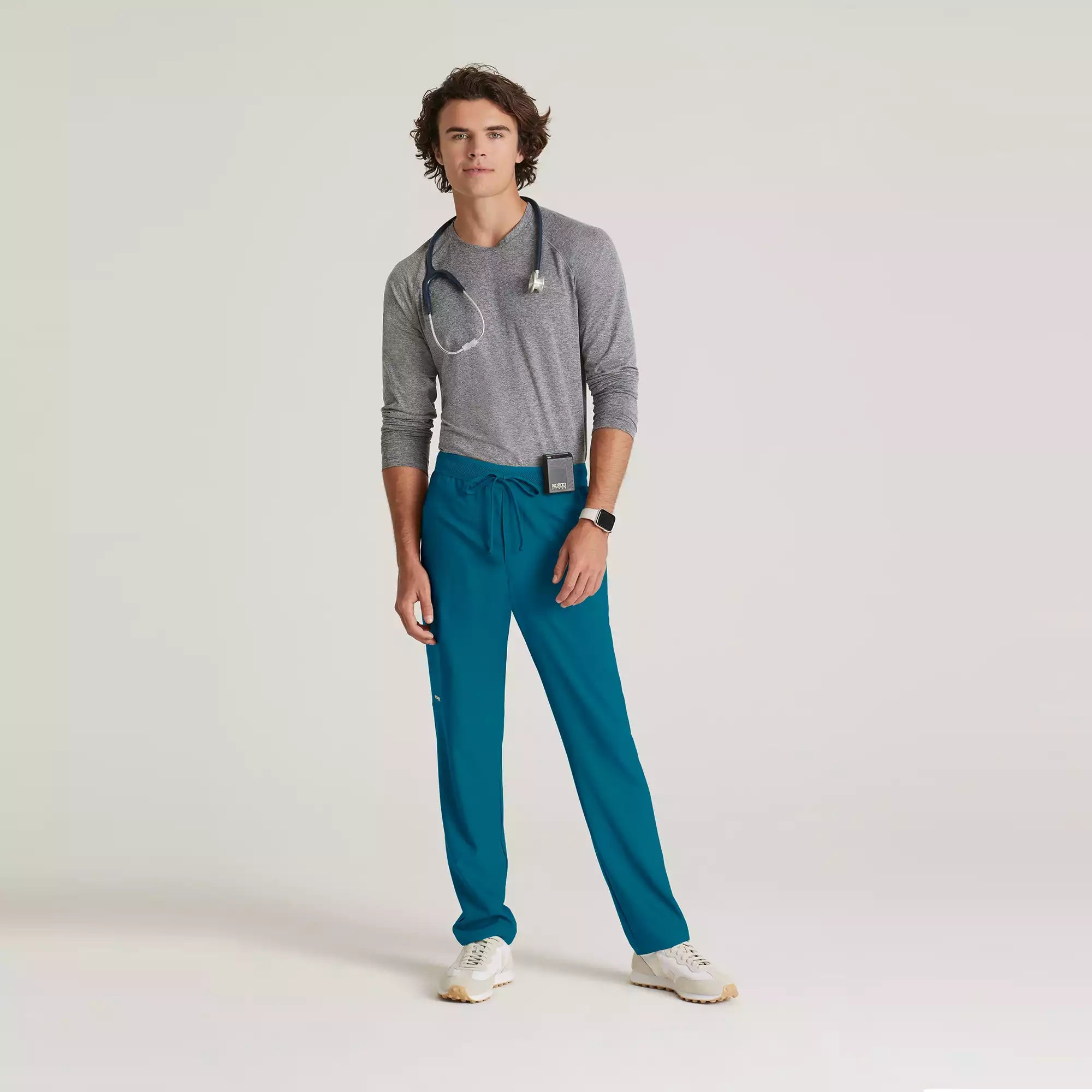 Grey's Anatomy Evolve Men's 5 Pocket Textured Waistband Slim & Straight Pant | GSSP649