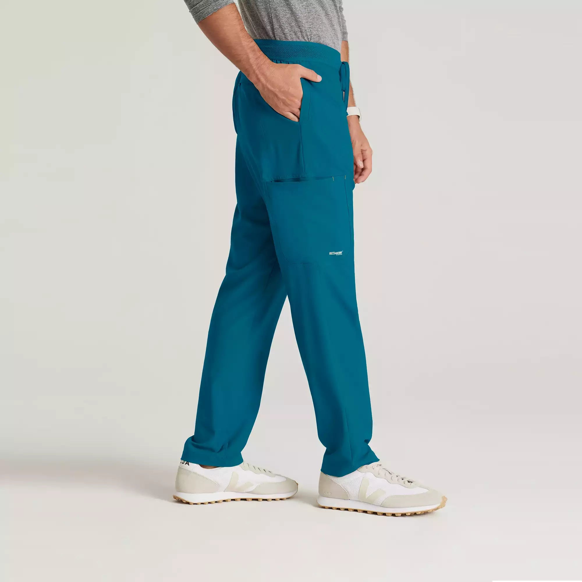Grey's Anatomy Evolve Men's 5 Pocket Textured Waistband Slim & Straight Pant | GSSP649