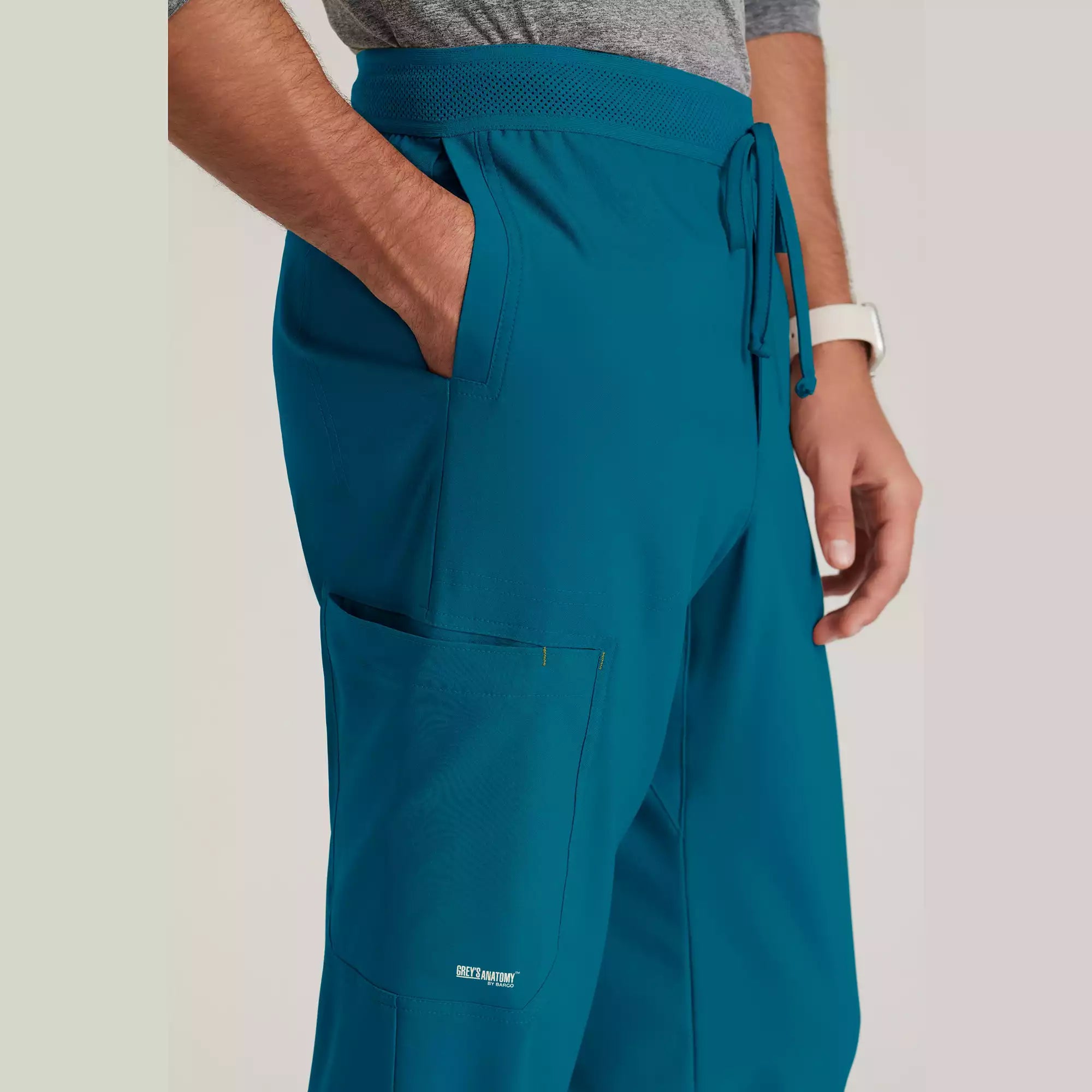 Grey's Anatomy Evolve Men's 5 Pocket Textured Waistband Slim & Straight Pant | GSSP649