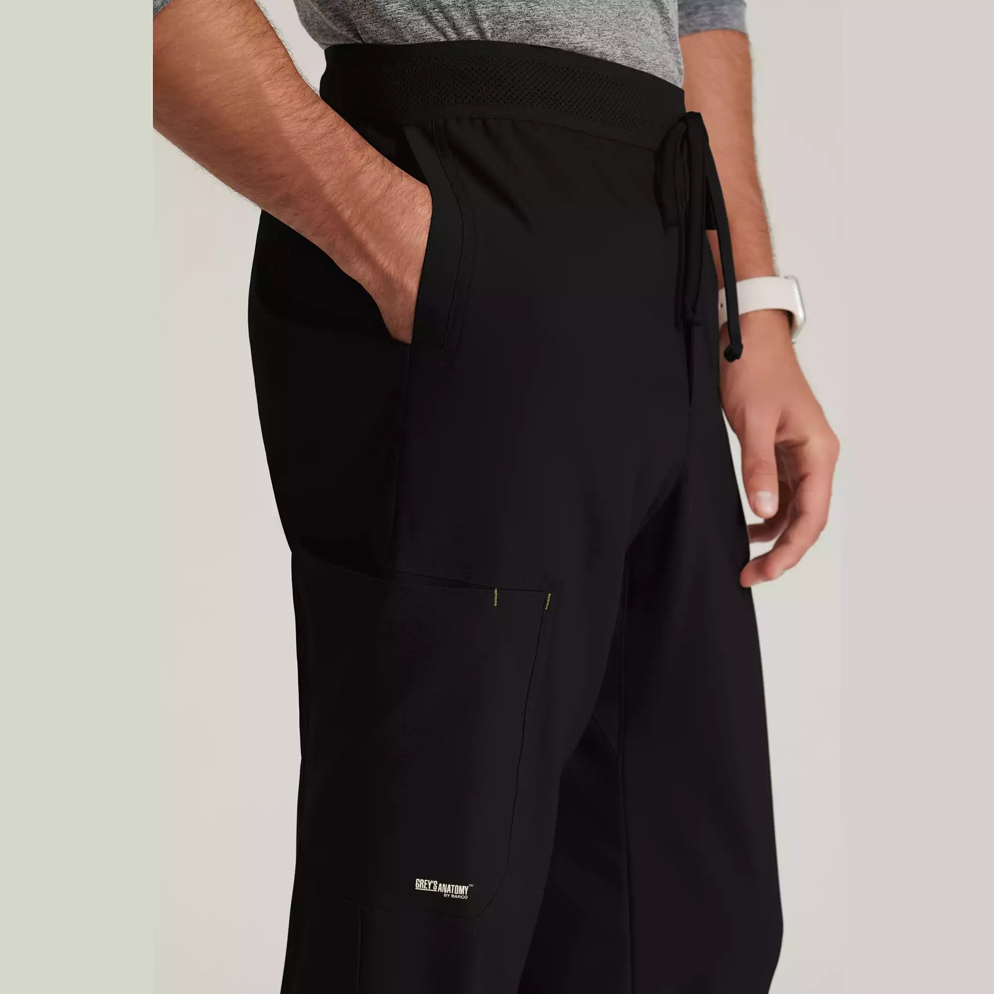 Grey's Anatomy Evolve Men's 5 Pocket Textured Waistband Slim & Straight Pant | GSSP649