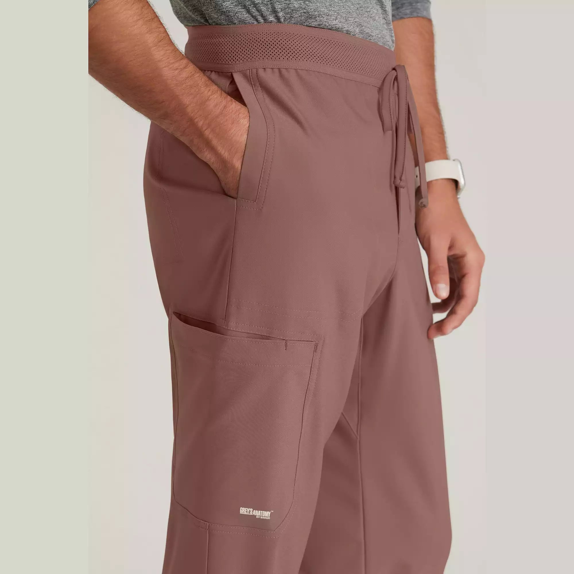 Grey's Anatomy Evolve Men's 5 Pocket Textured Waistband Slim & Straight Pant | GSSP649