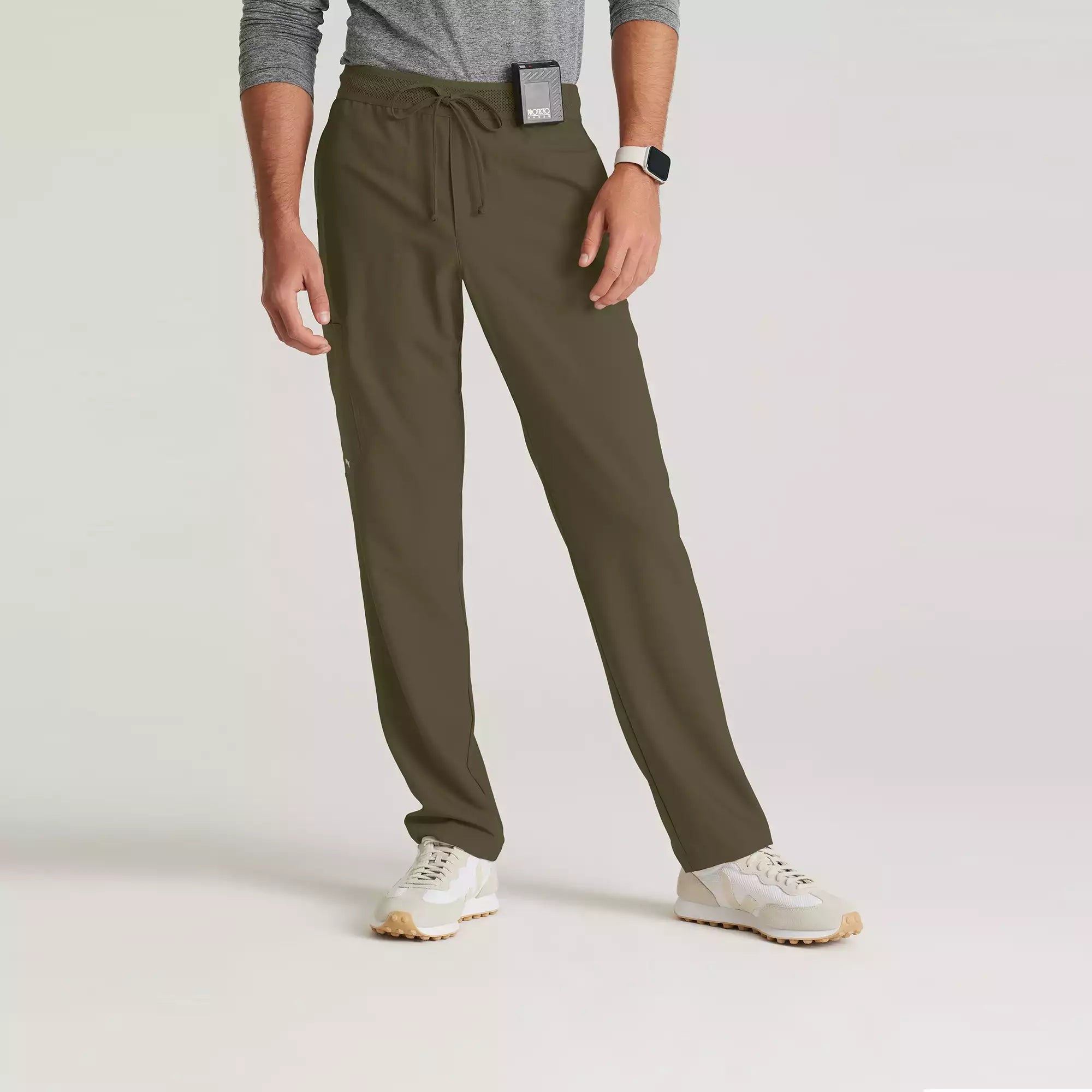 Grey's Anatomy Evolve Men's 5 Pocket Textured Waistband Slim & Straight Pant | GSSP649