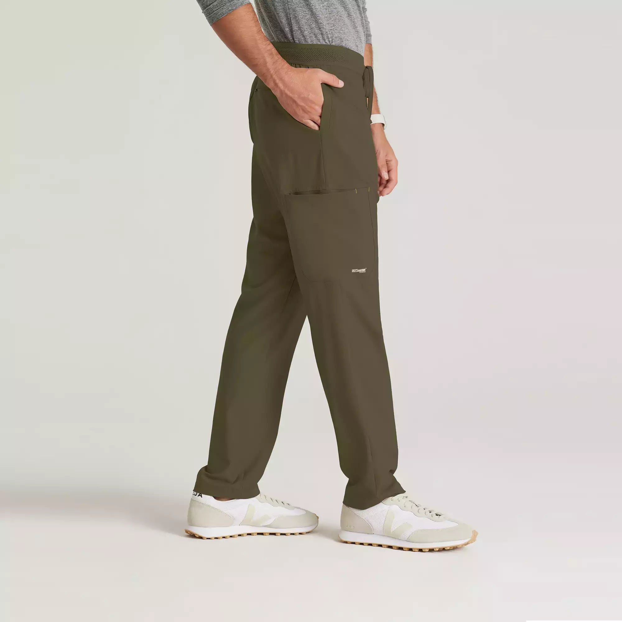 Grey's Anatomy Evolve Men's 5 Pocket Textured Waistband Slim & Straight Pant | GSSP649