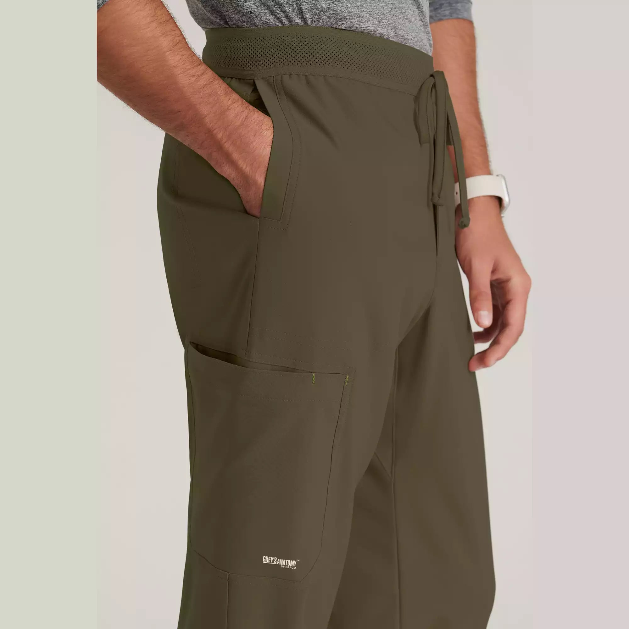 Grey's Anatomy Evolve Men's 5 Pocket Textured Waistband Slim & Straight Pant | GSSP649