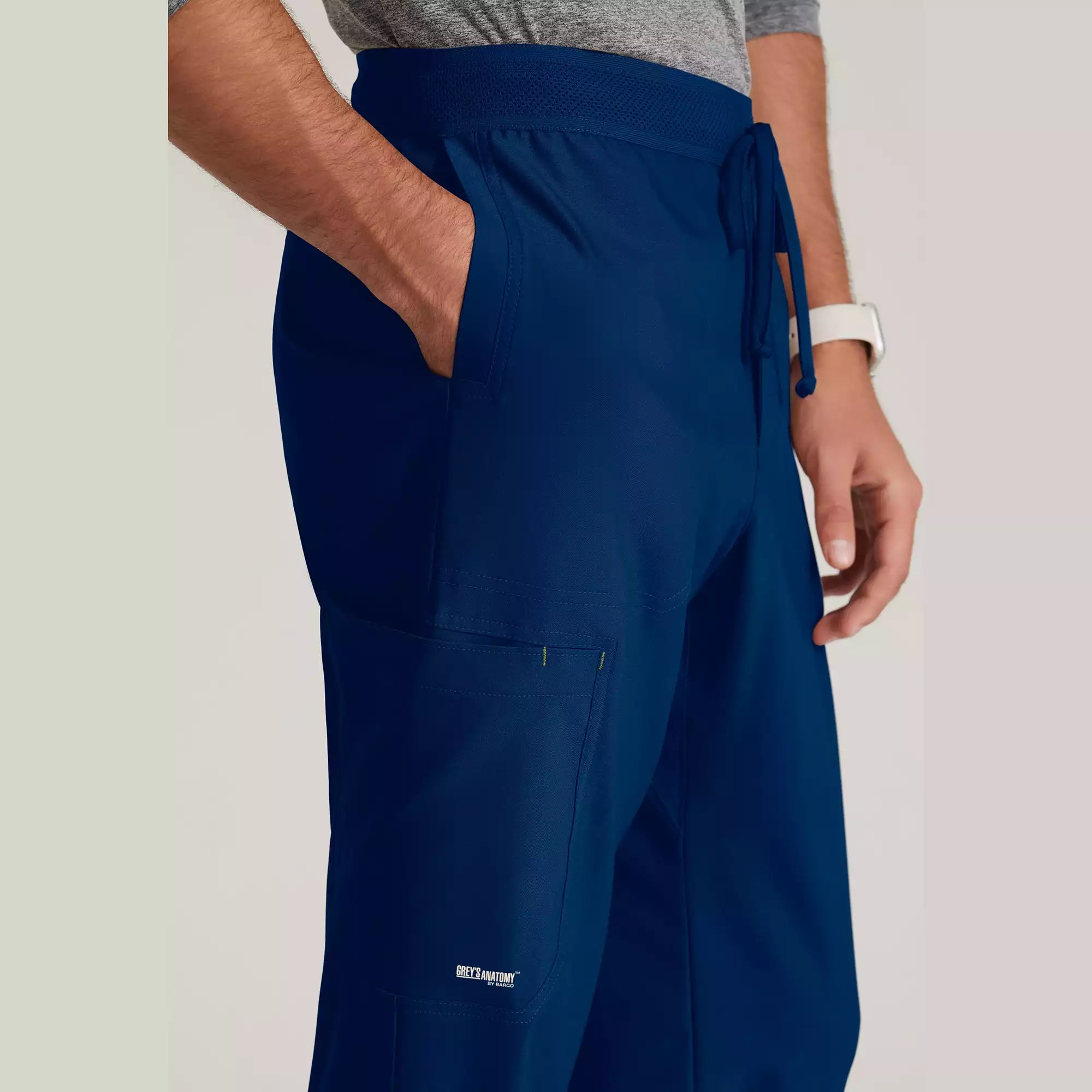 Grey's Anatomy Evolve Men's 5 Pocket Textured Waistband Slim & Straight Pant | GSSP649