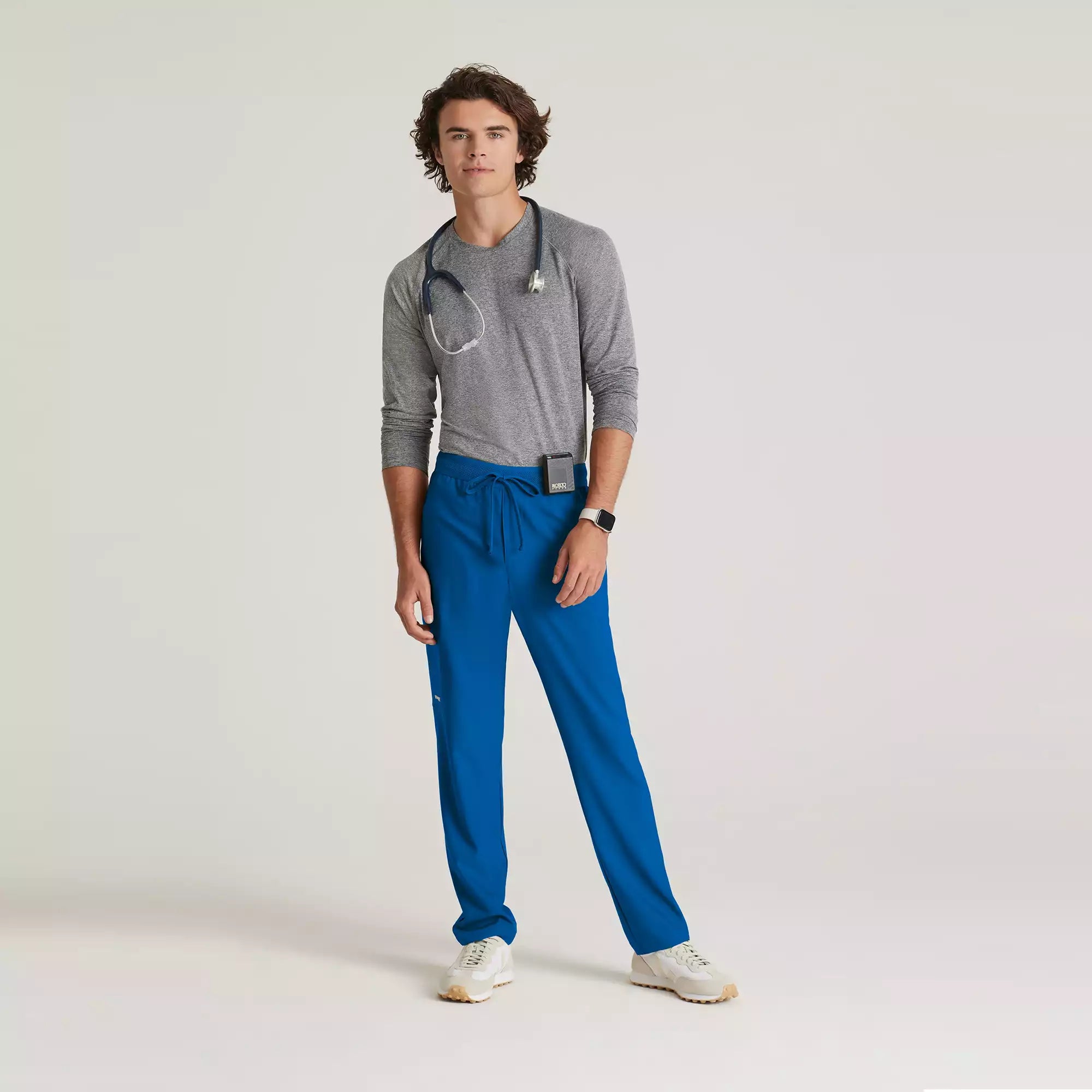 Grey's Anatomy Evolve Men's 5 Pocket Textured Waistband Slim & Straight Pant | GSSP649