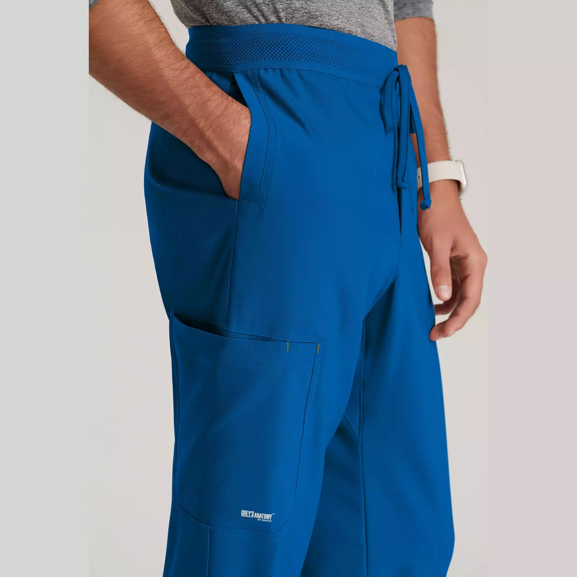 Grey's Anatomy Evolve Men's 5 Pocket Textured Waistband Slim & Straight Pant | GSSP649