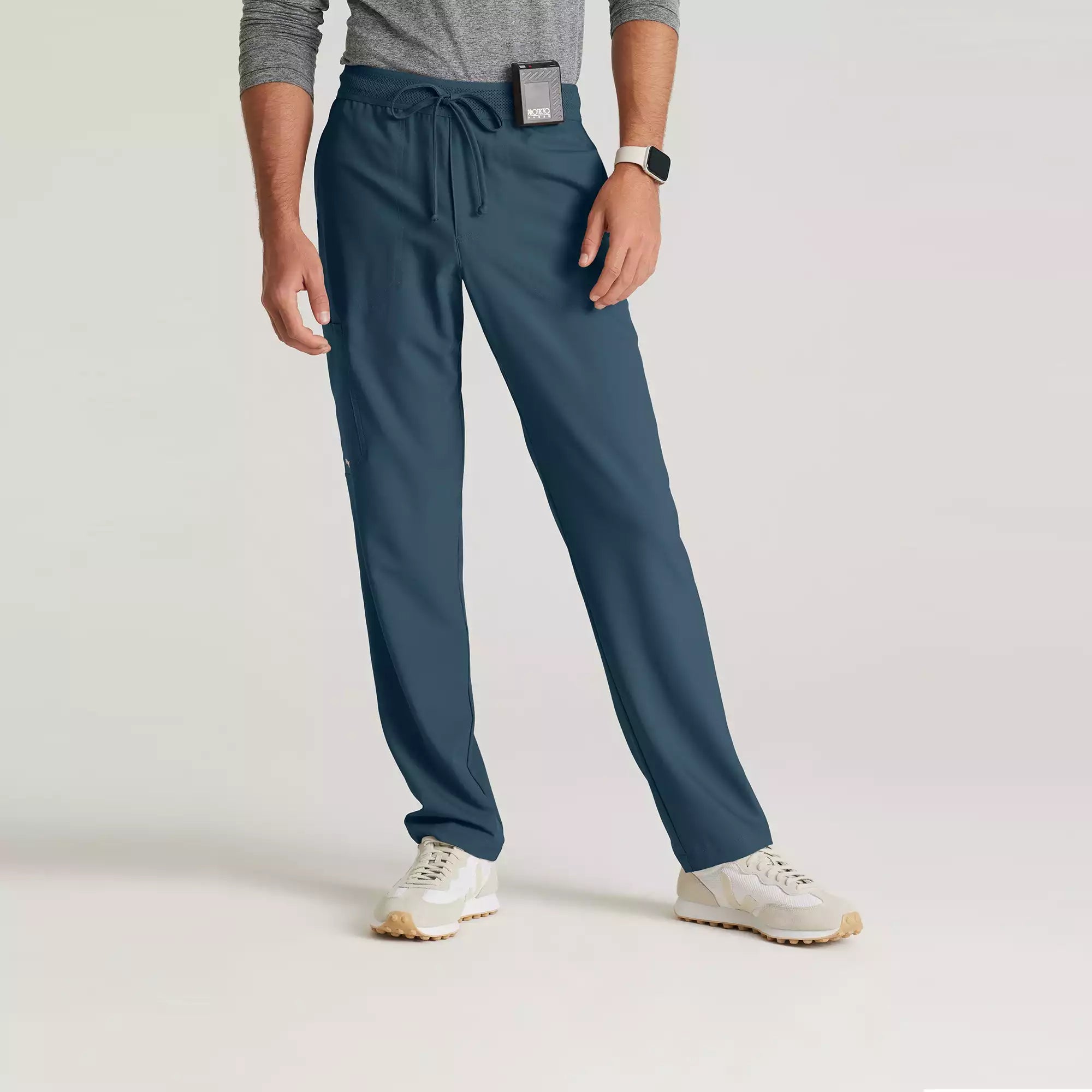 Grey's Anatomy Evolve Men's 5 Pocket Textured Waistband Slim & Straight Pant | GSSP649