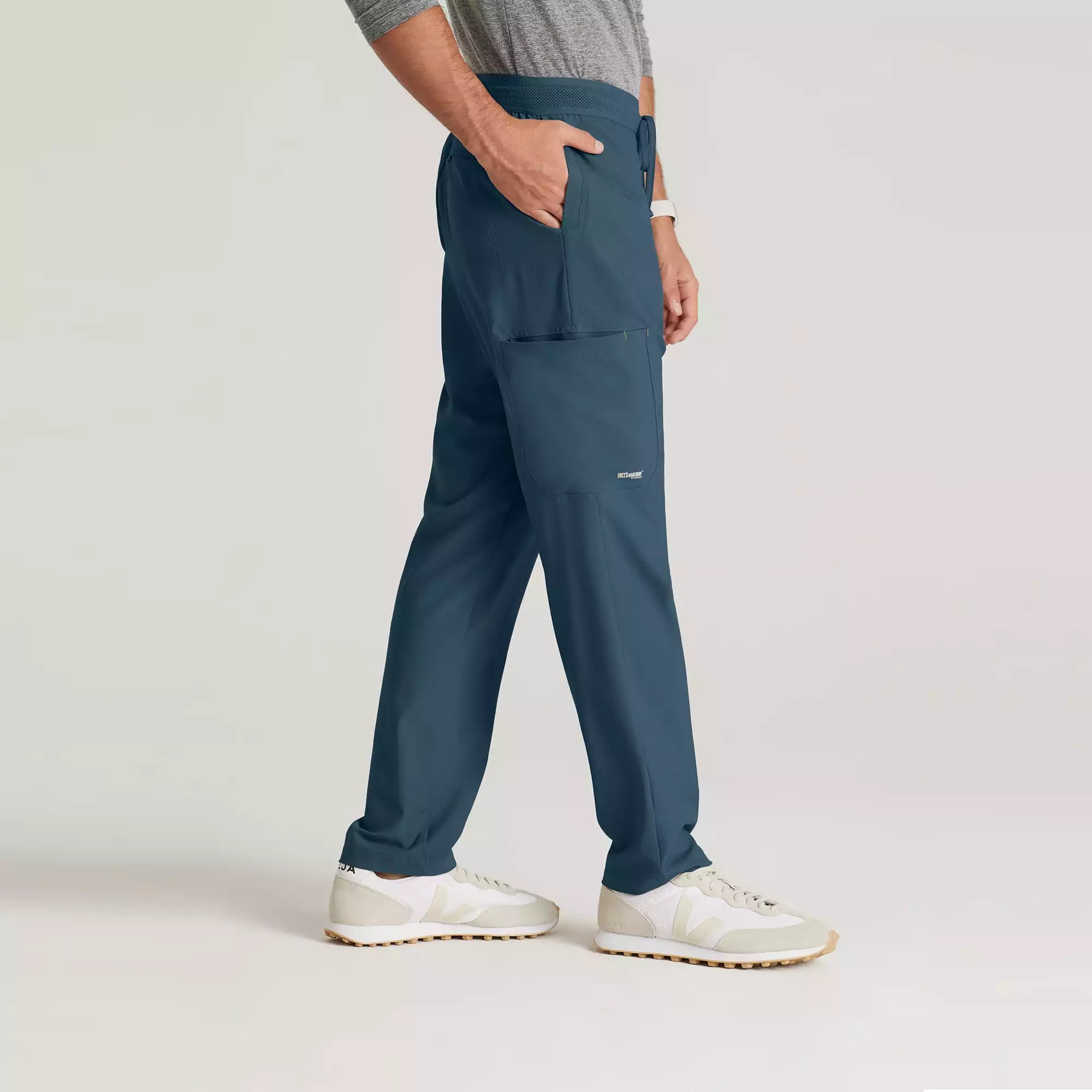 Grey's Anatomy Evolve Men's 5 Pocket Textured Waistband Slim & Straight Pant | GSSP649