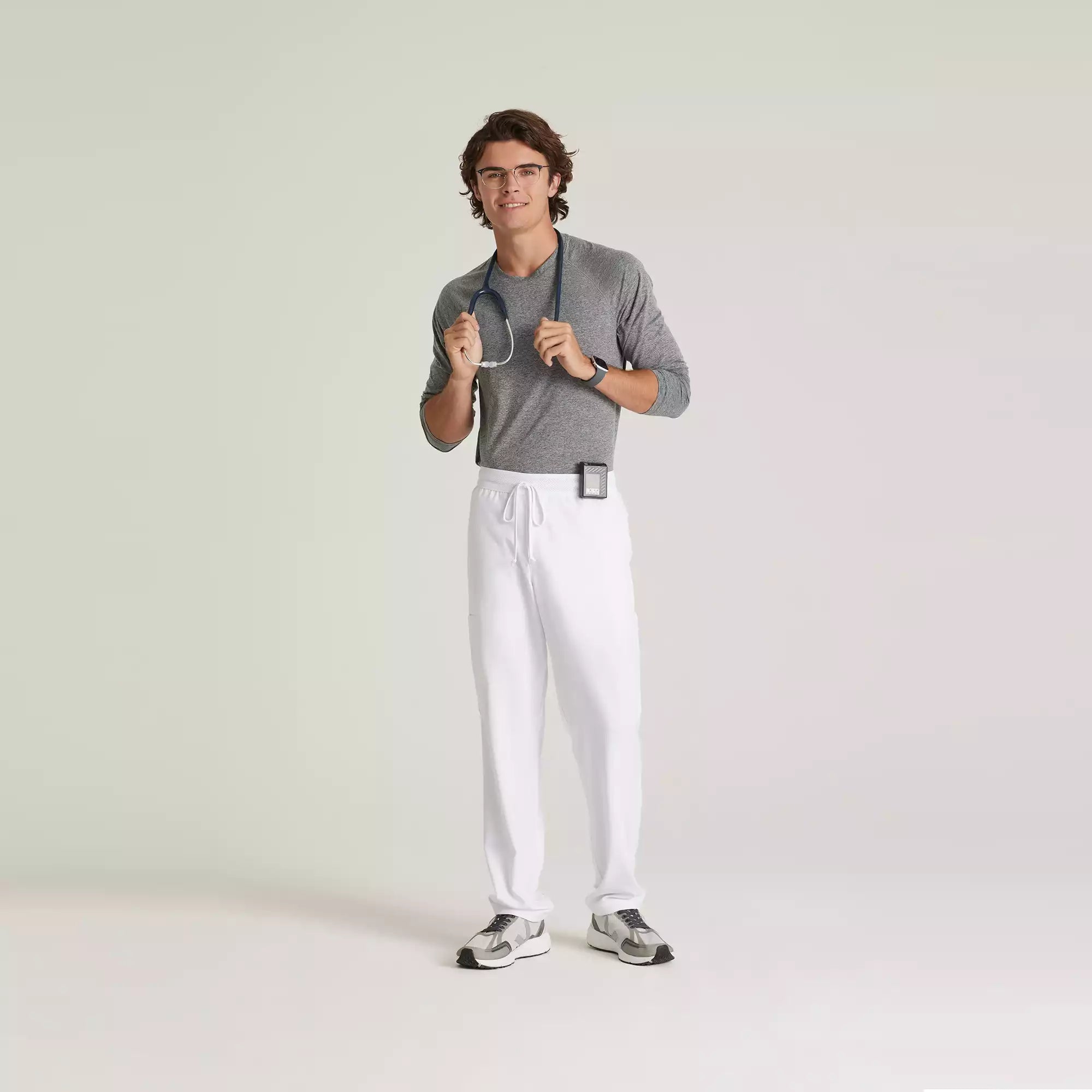 Grey's Anatomy Evolve Men's 5 Pocket Textured Waistband Slim & Straight Pant | GSSP649