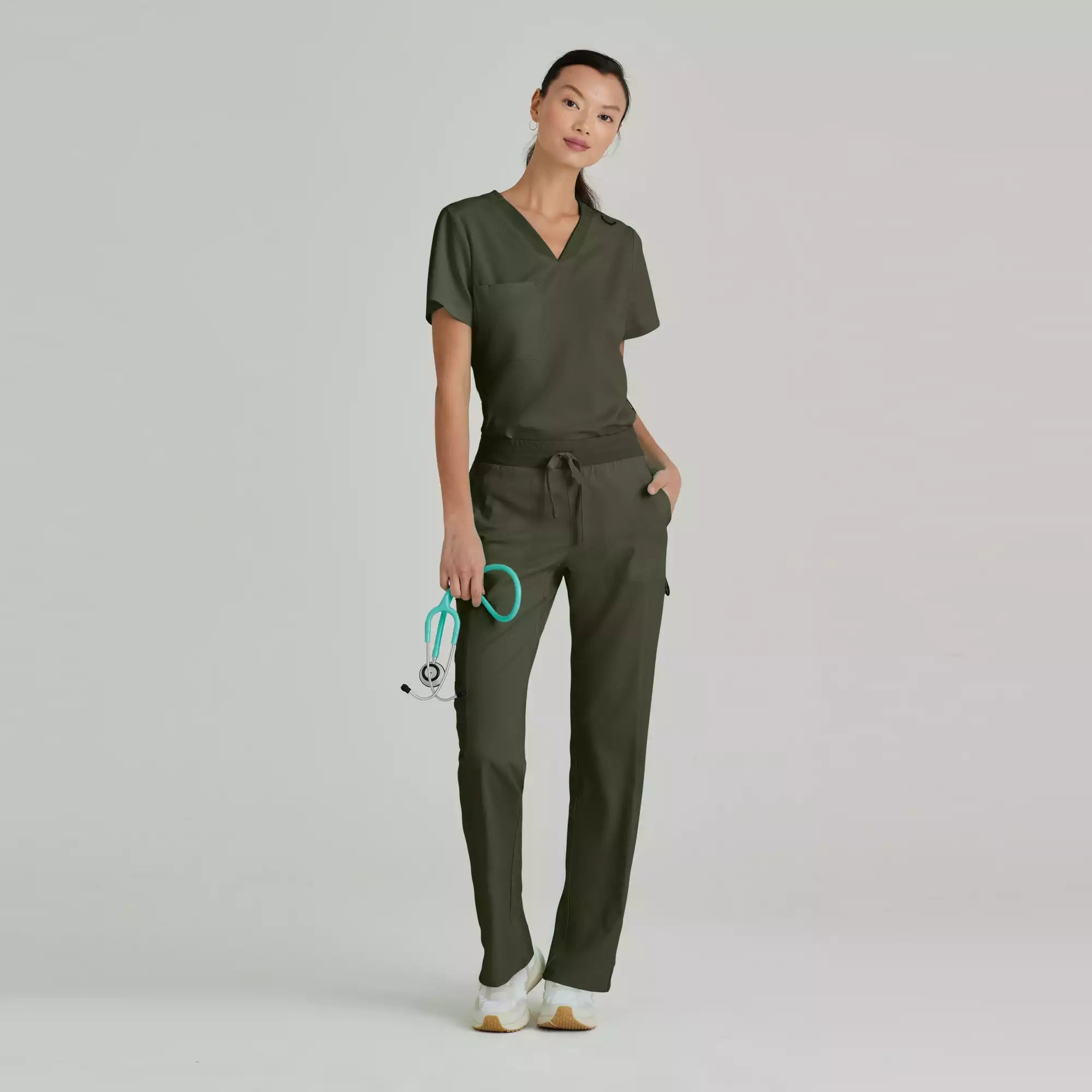 Bree Top-V-Neck Scrub Top | GVST028
