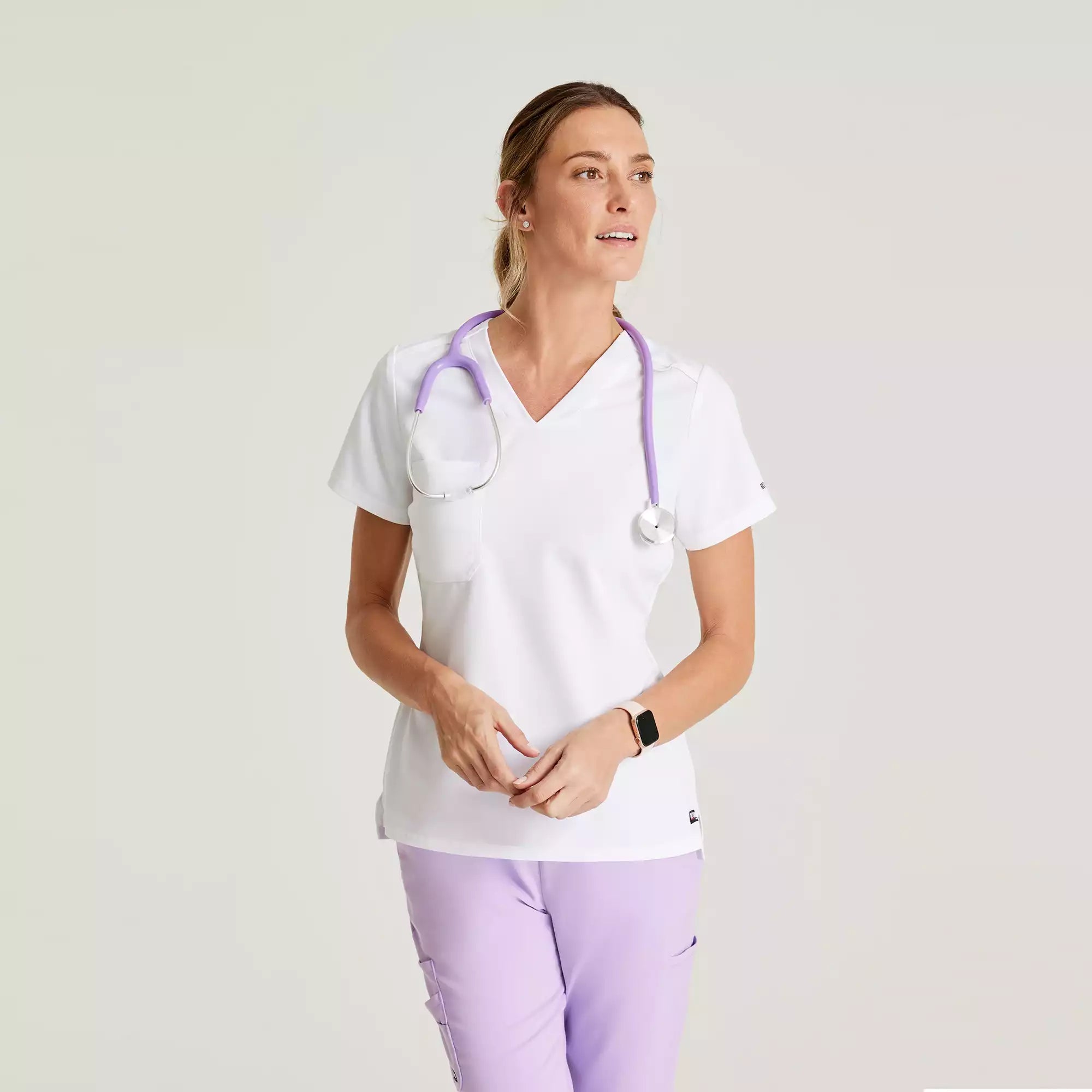Bree Top-V-Neck Scrub Top | GVST028