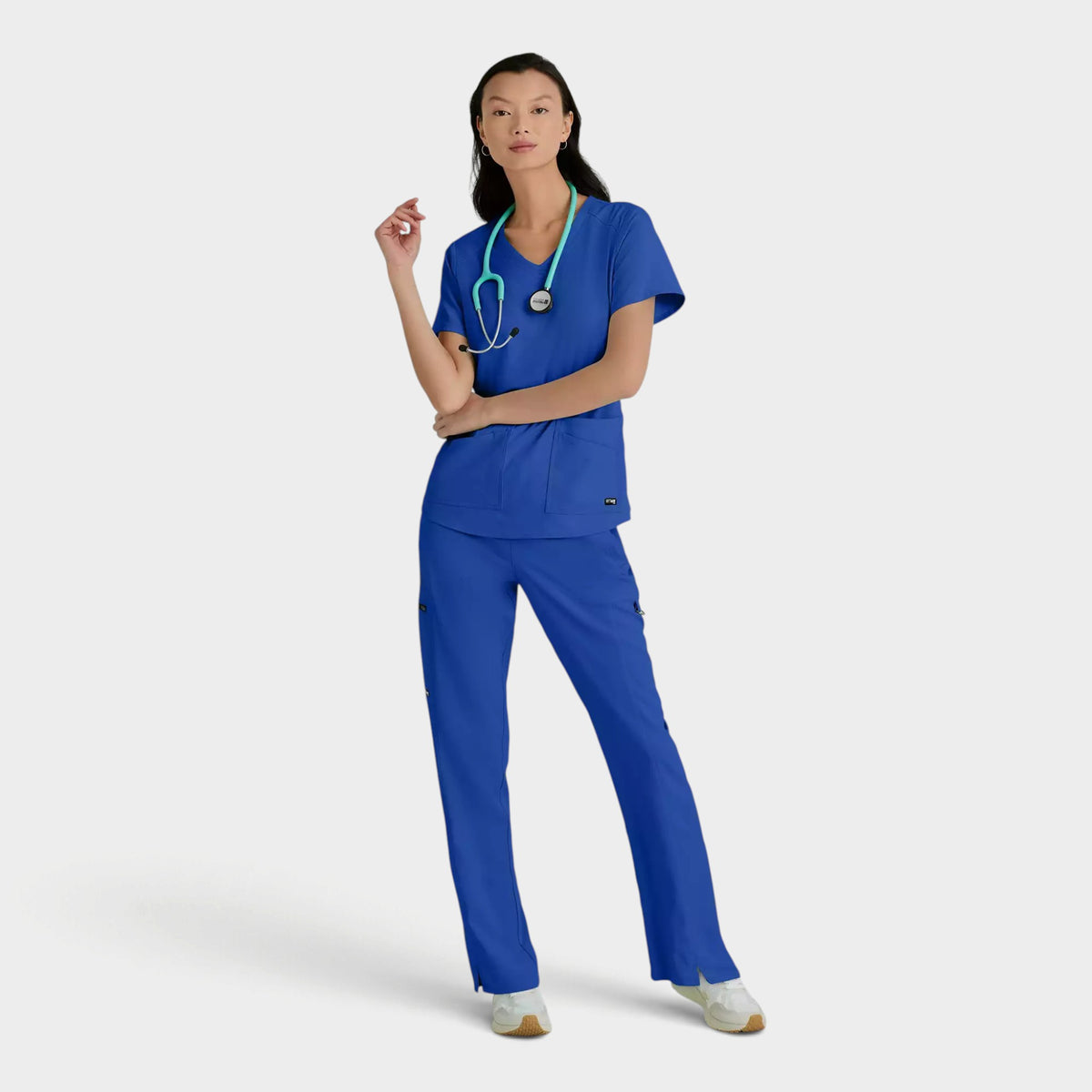 Emma 4-Pocket V-Neck Scrub Top | GRST011
